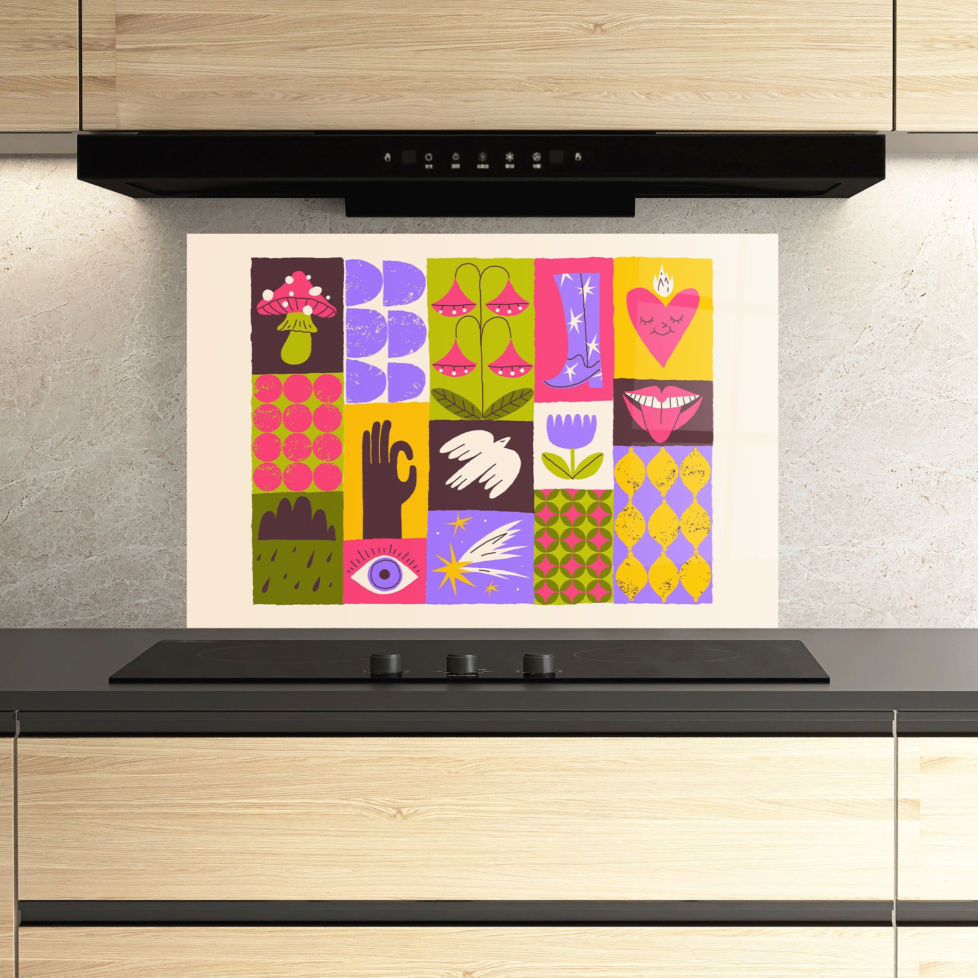 Green Purple Collage mockup 3