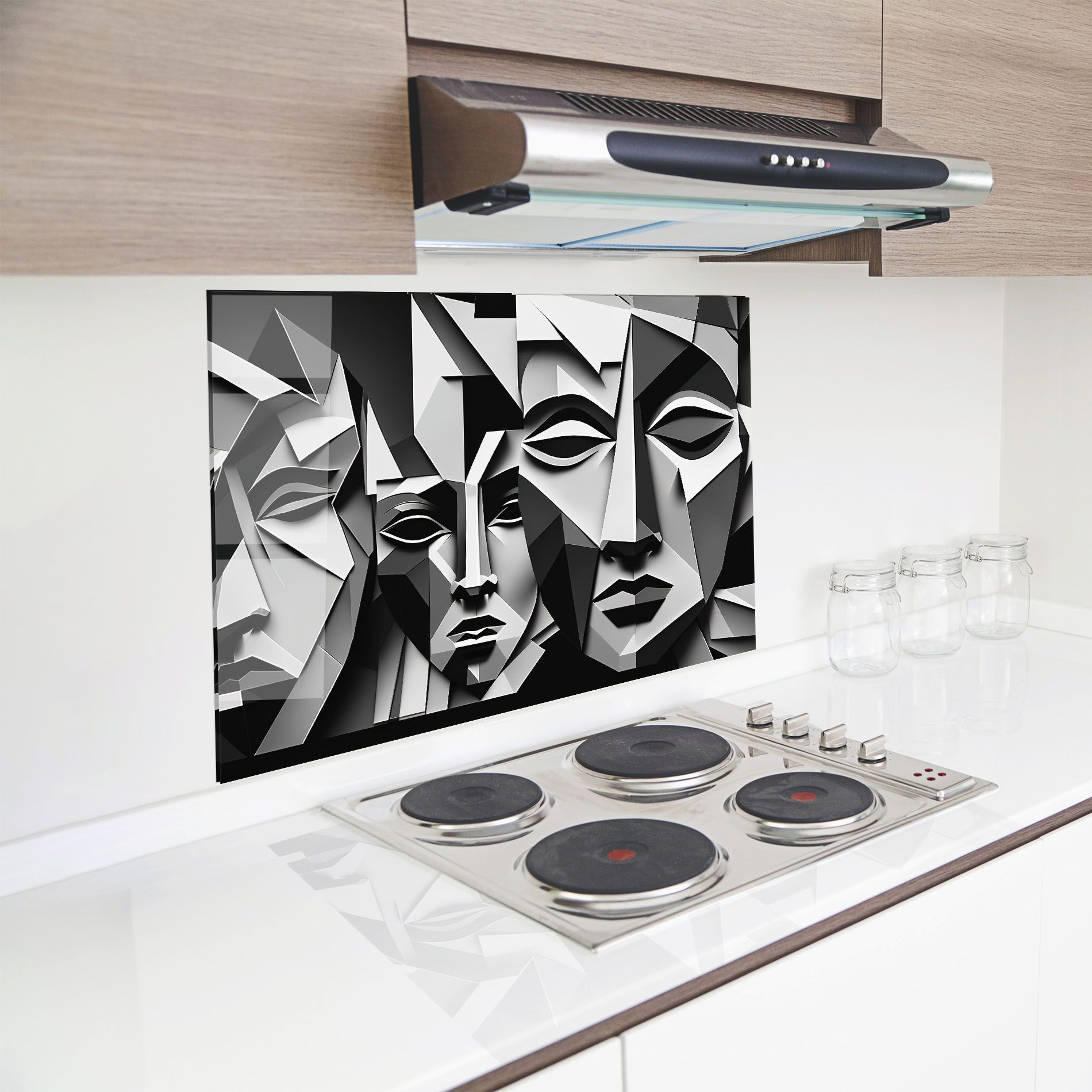 Grey Faces Collage mockup 8