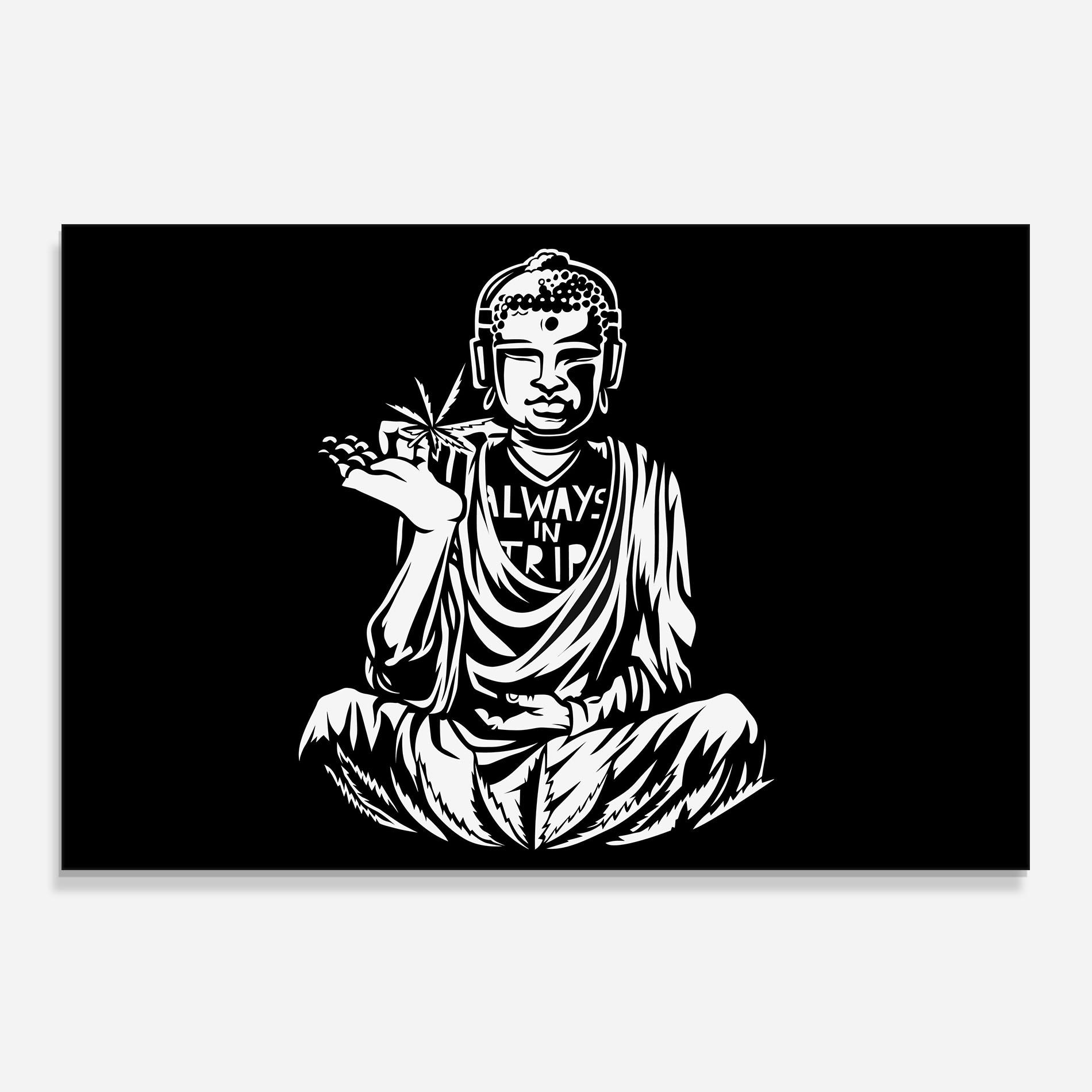 Küchenrückwand Glas Always Trip mockup 0