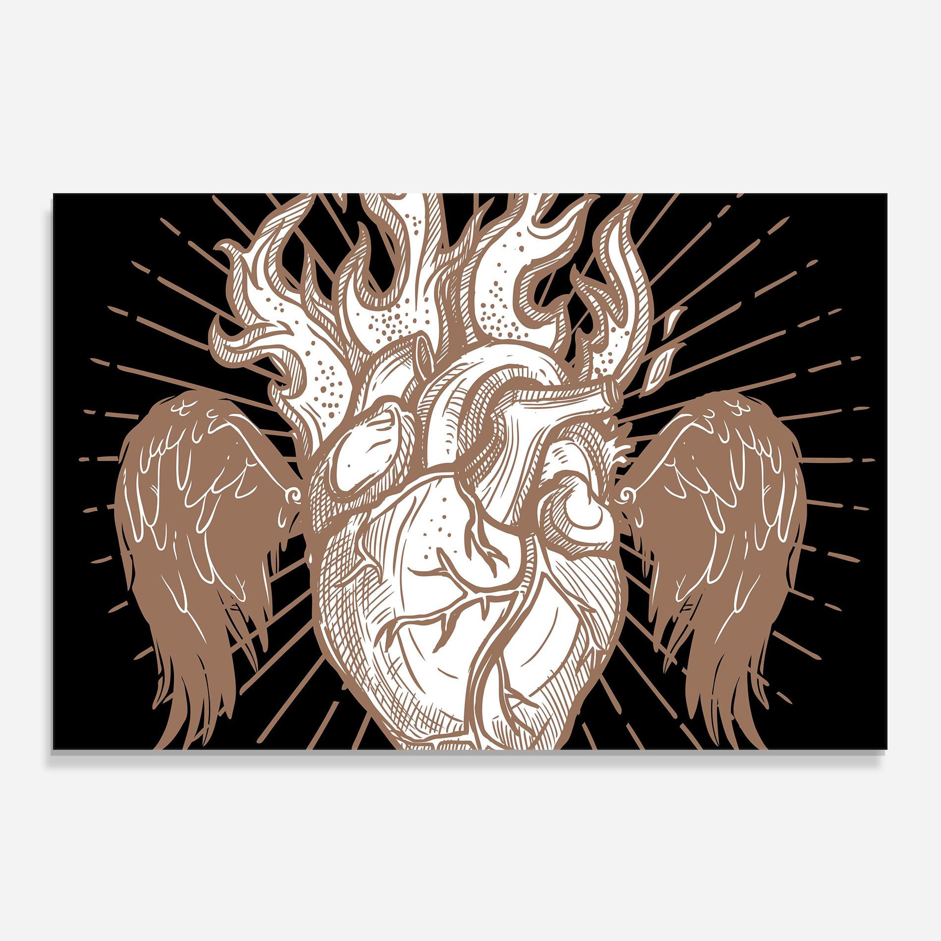 Küchenrückwand Glas Cool Art 01 mockup 0