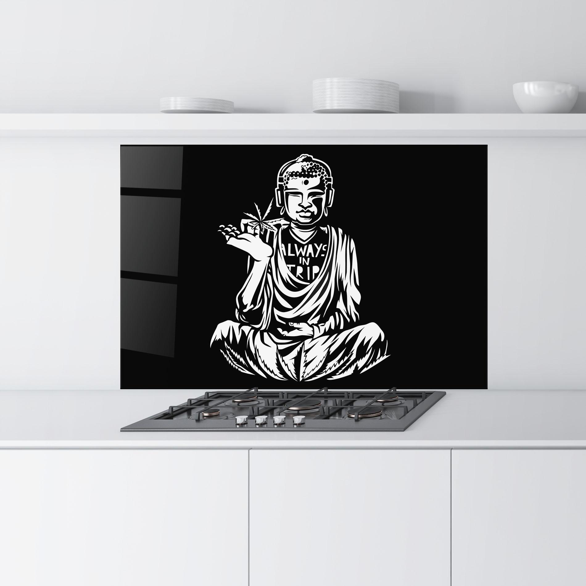 Küchenrückwand Glas Always Trip mockup 9