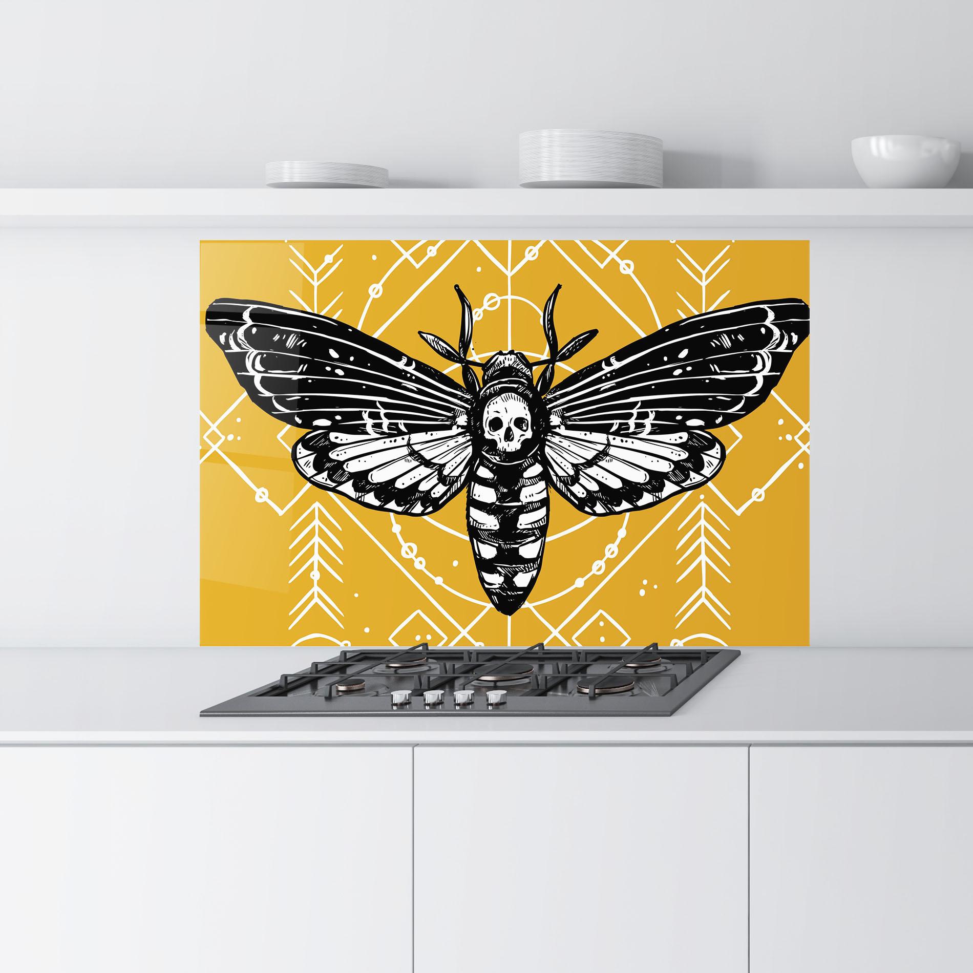 Küchenrückwand Glas Cool Art 03 mockup 9