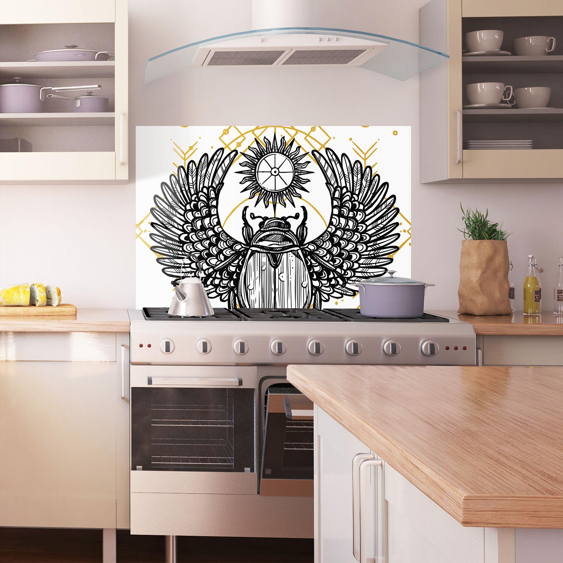 Küchenrückwand Glas Cool Art 02 mockup 1