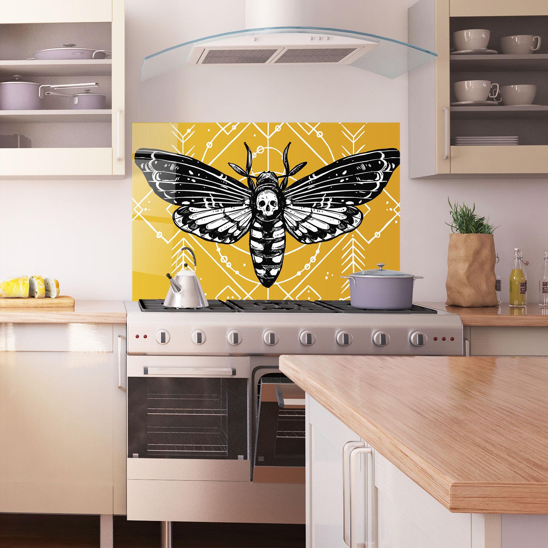 Küchenrückwand Glas Cool Art 03 mockup 1