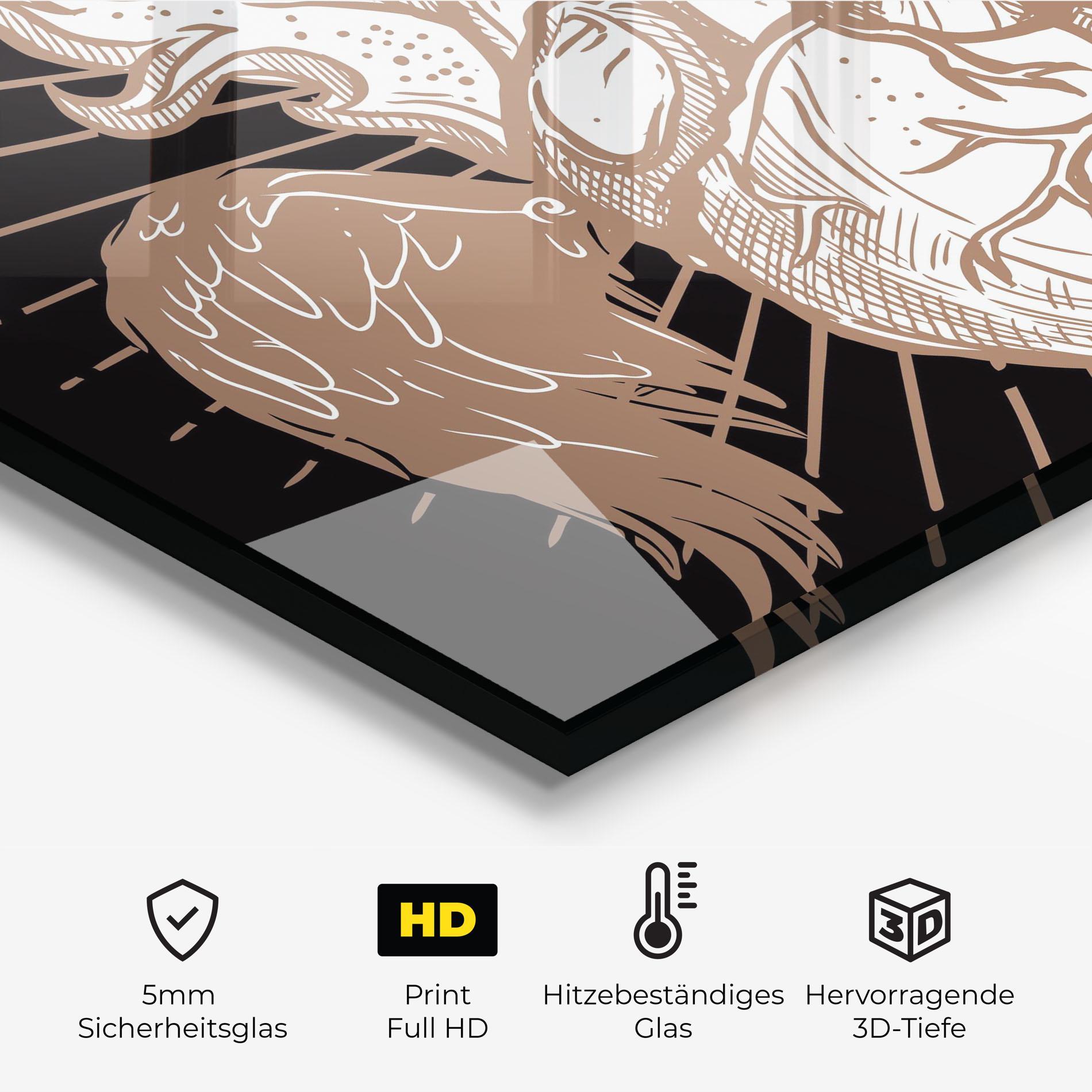 Küchenrückwand Glas Cool Art 01 mockup 2