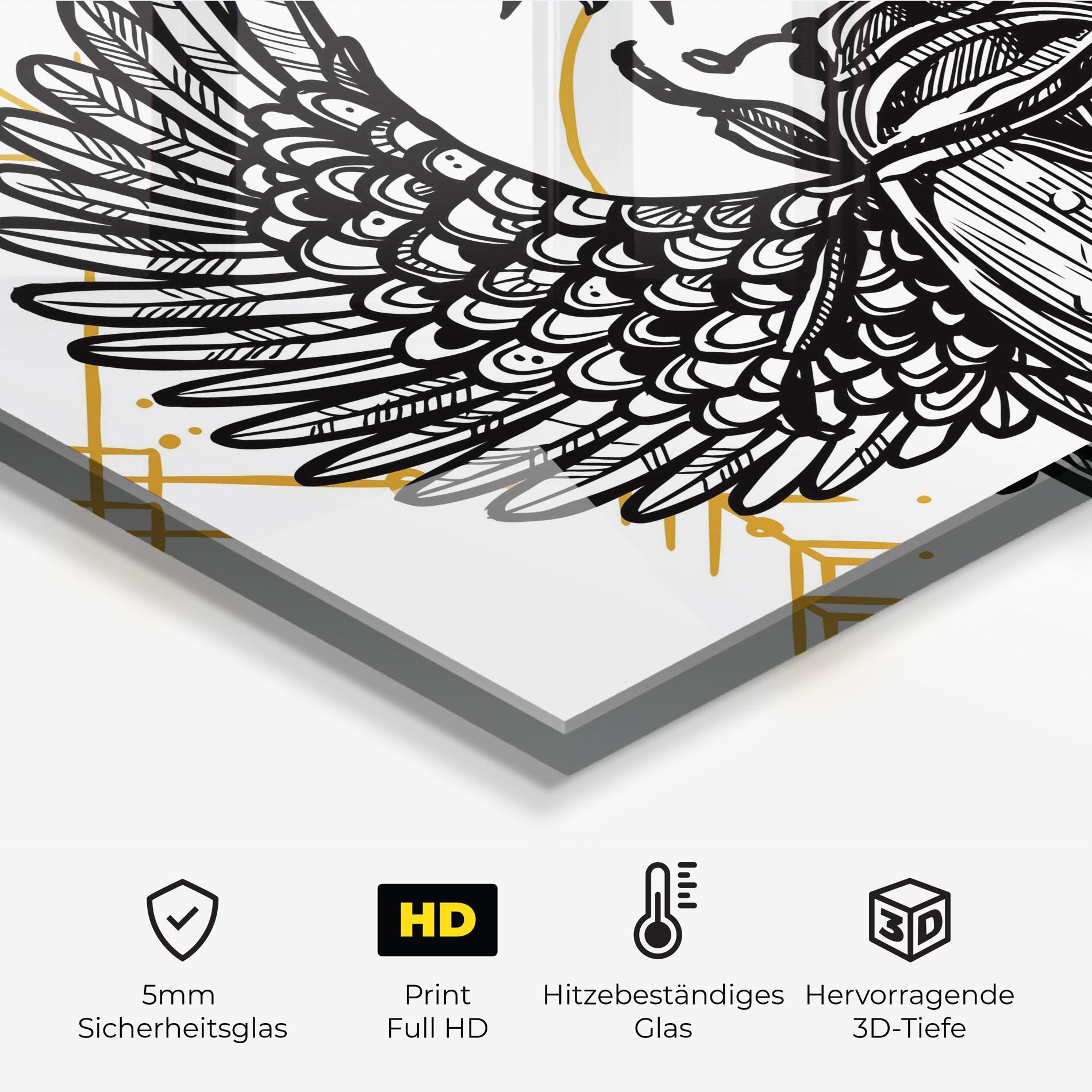 Küchenrückwand Glas Cool Art 02 mockup 2