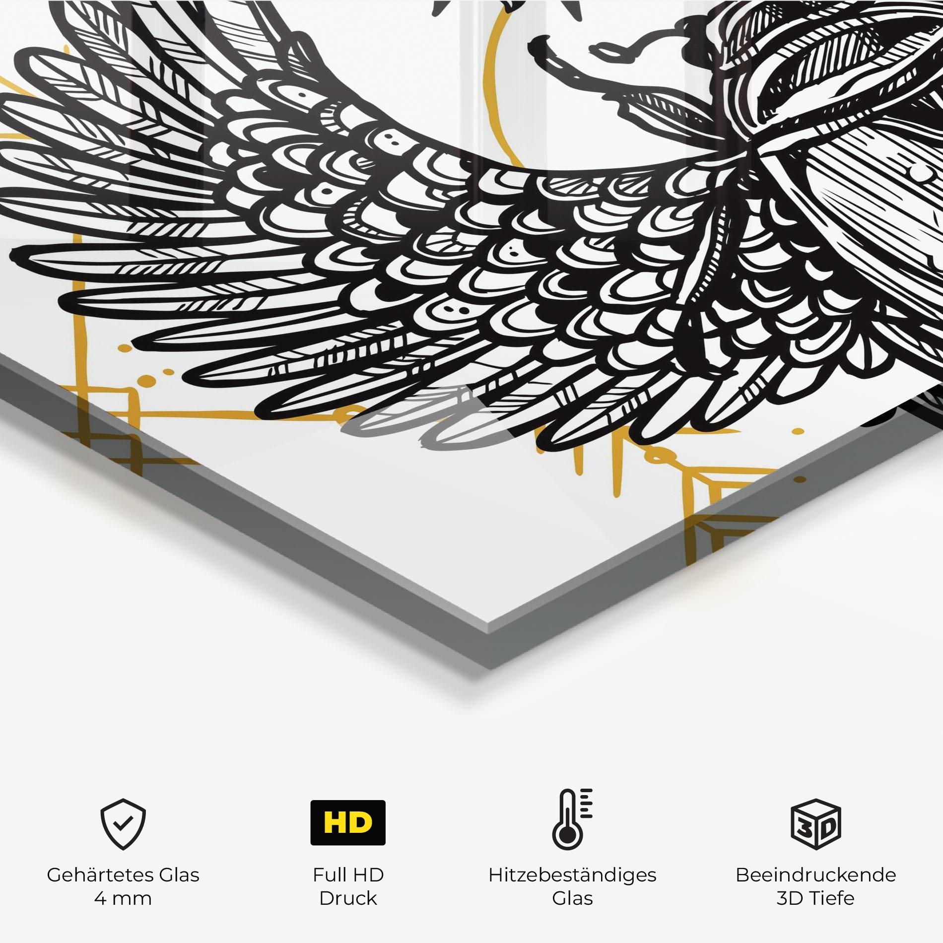 Küchenrückwand Glas Cool Art 02 mockup 2