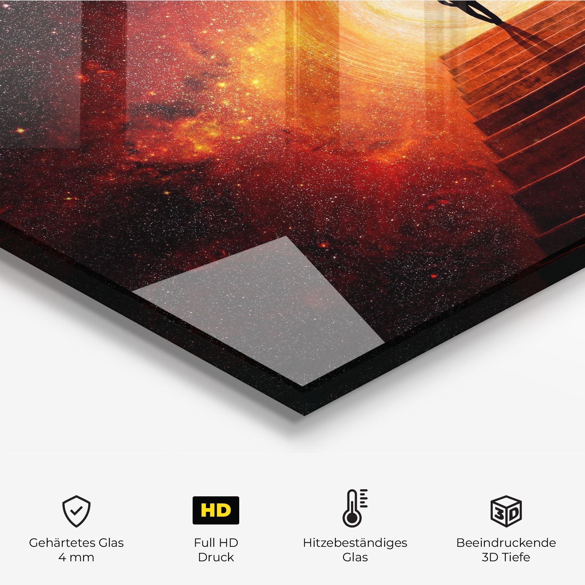 Küchenrückwand Glas Gateway To Your Soul mockup 2