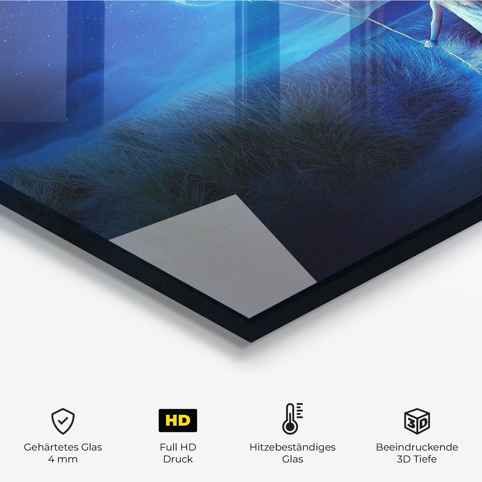 Küchenrückwand Glas Love Our Planet mockup 2