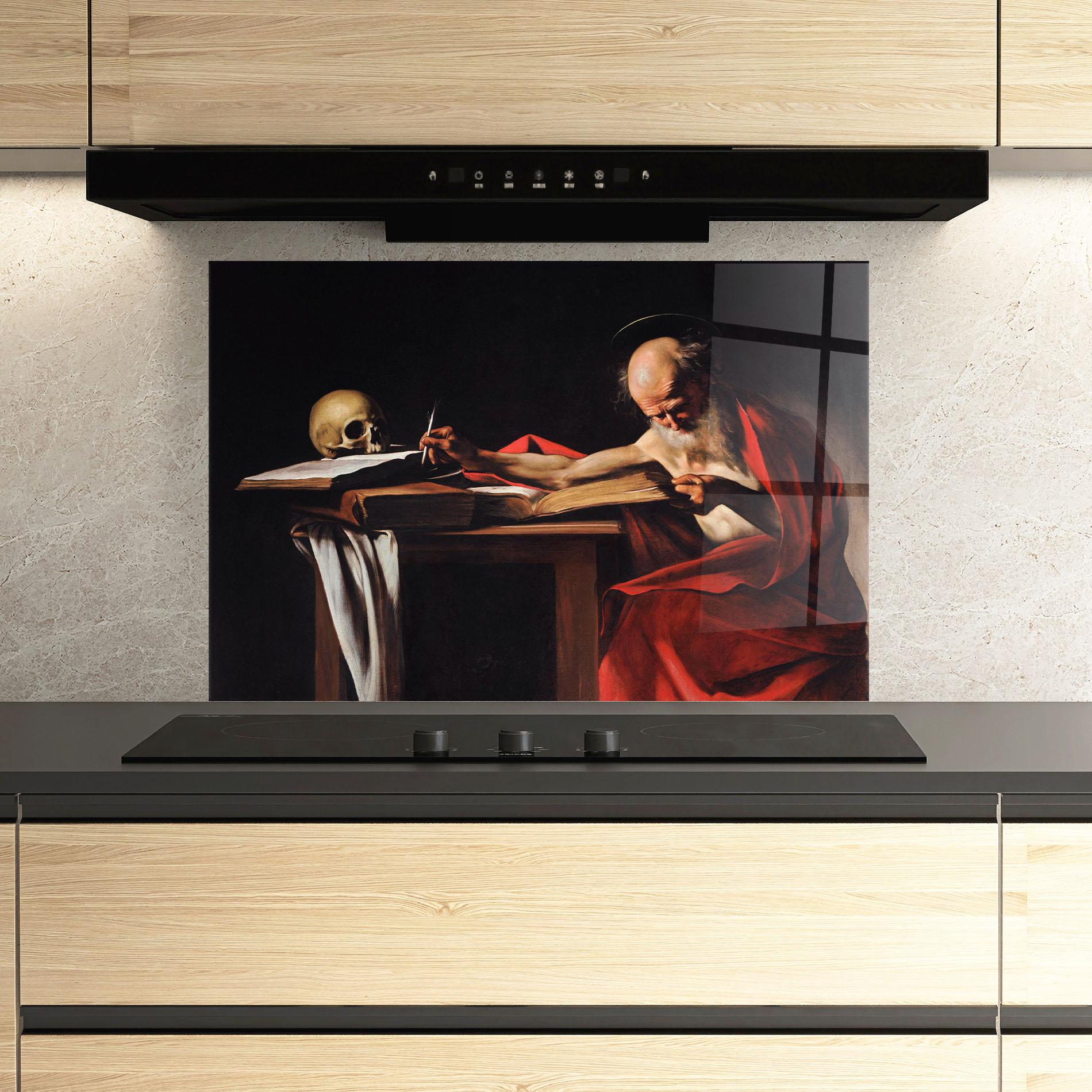 Küchenrückwand Glas Close To Death mockup 3