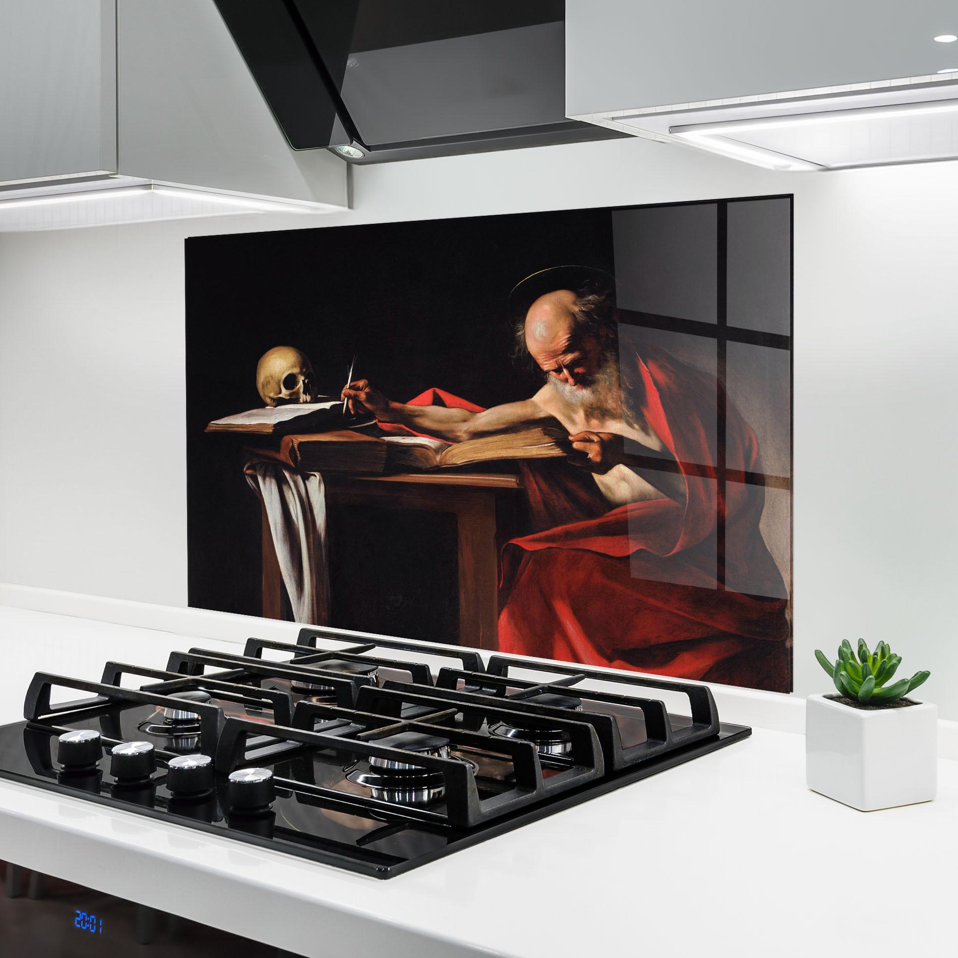 Küchenrückwand Glas Close To Death mockup 6