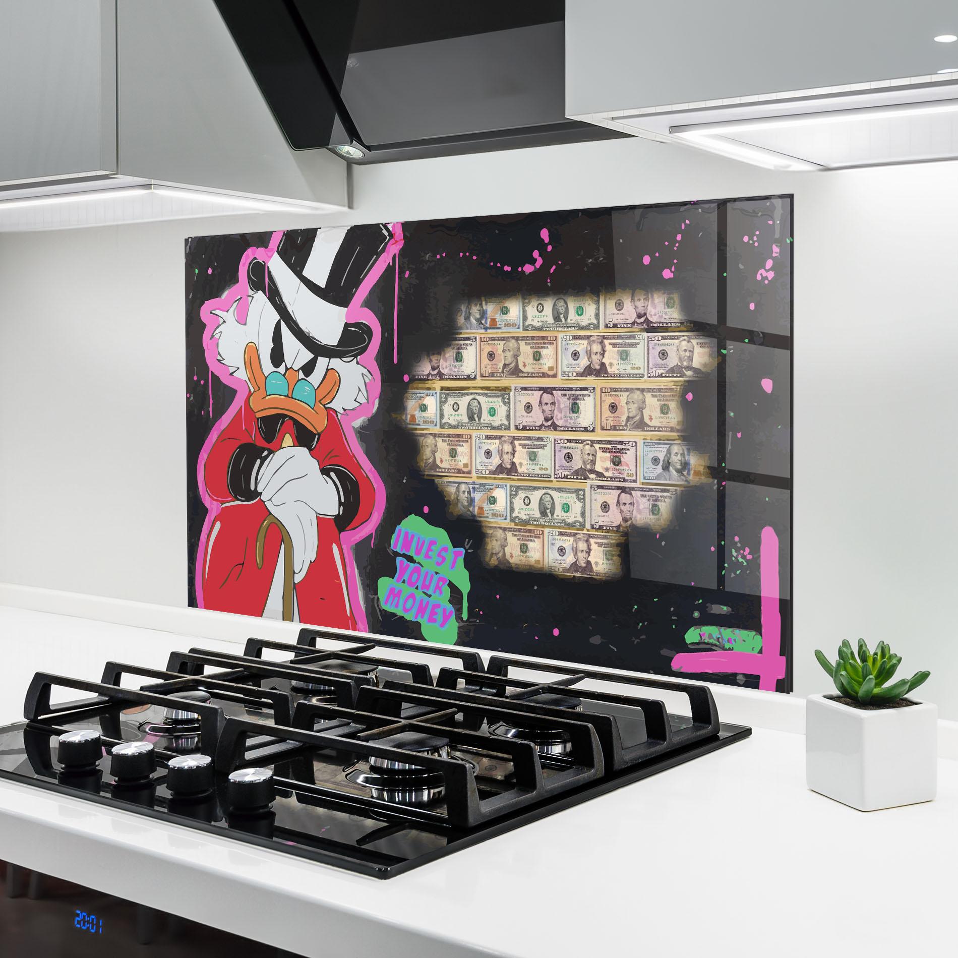 Küchenrückwand Glas Money Advice mockup 6