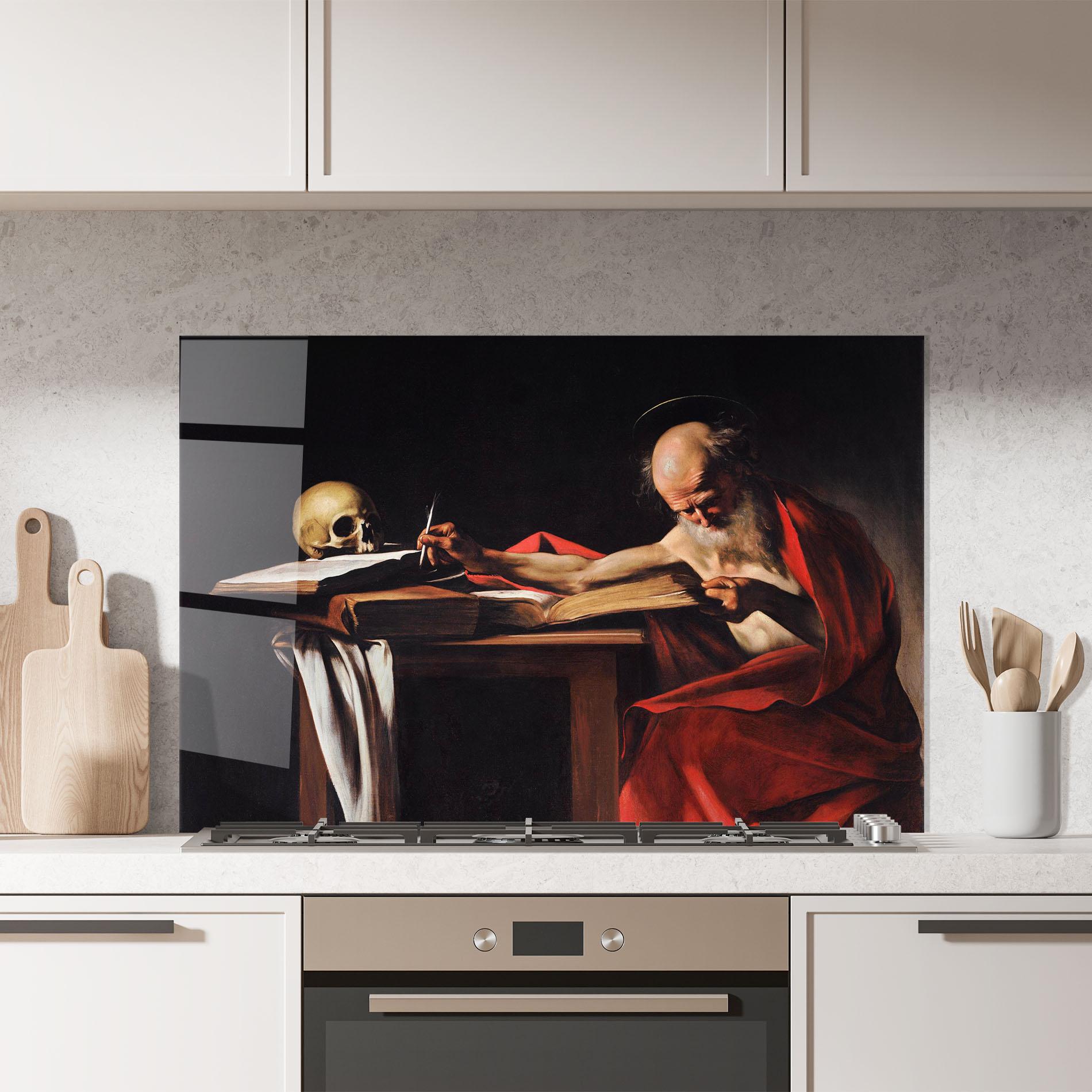 Küchenrückwand Glas Close To Death mockup 7