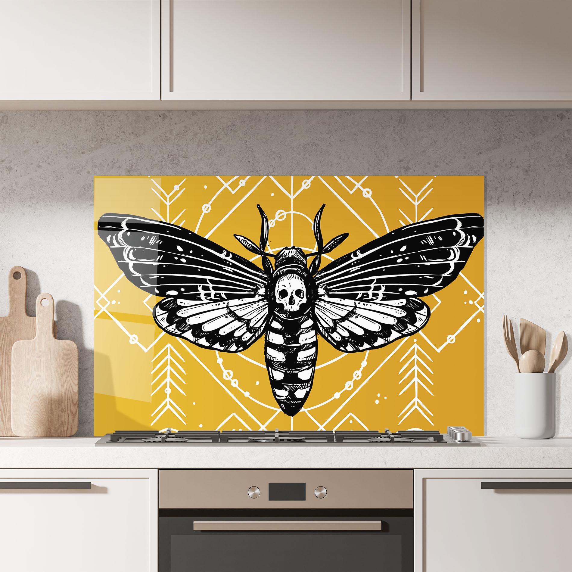 Küchenrückwand Glas Cool Art 03 mockup 7