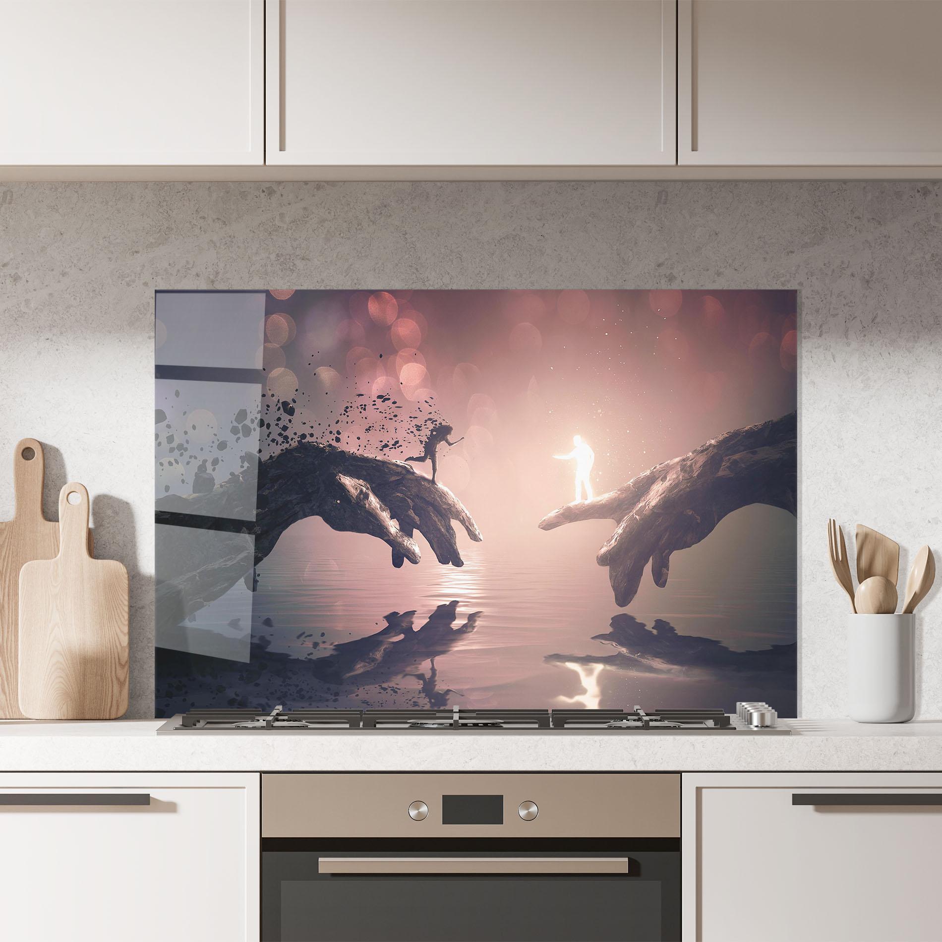 Küchenrückwand Glas Life Story mockup 7