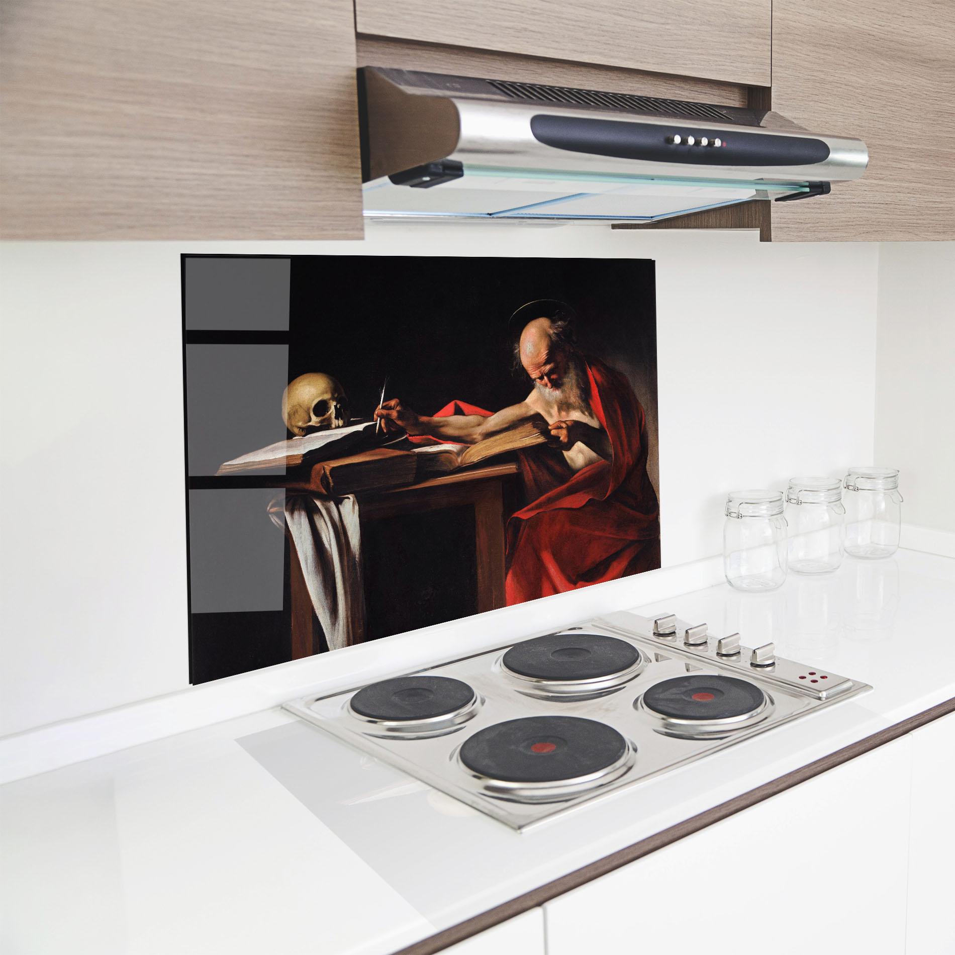 Küchenrückwand Glas Close To Death mockup 8