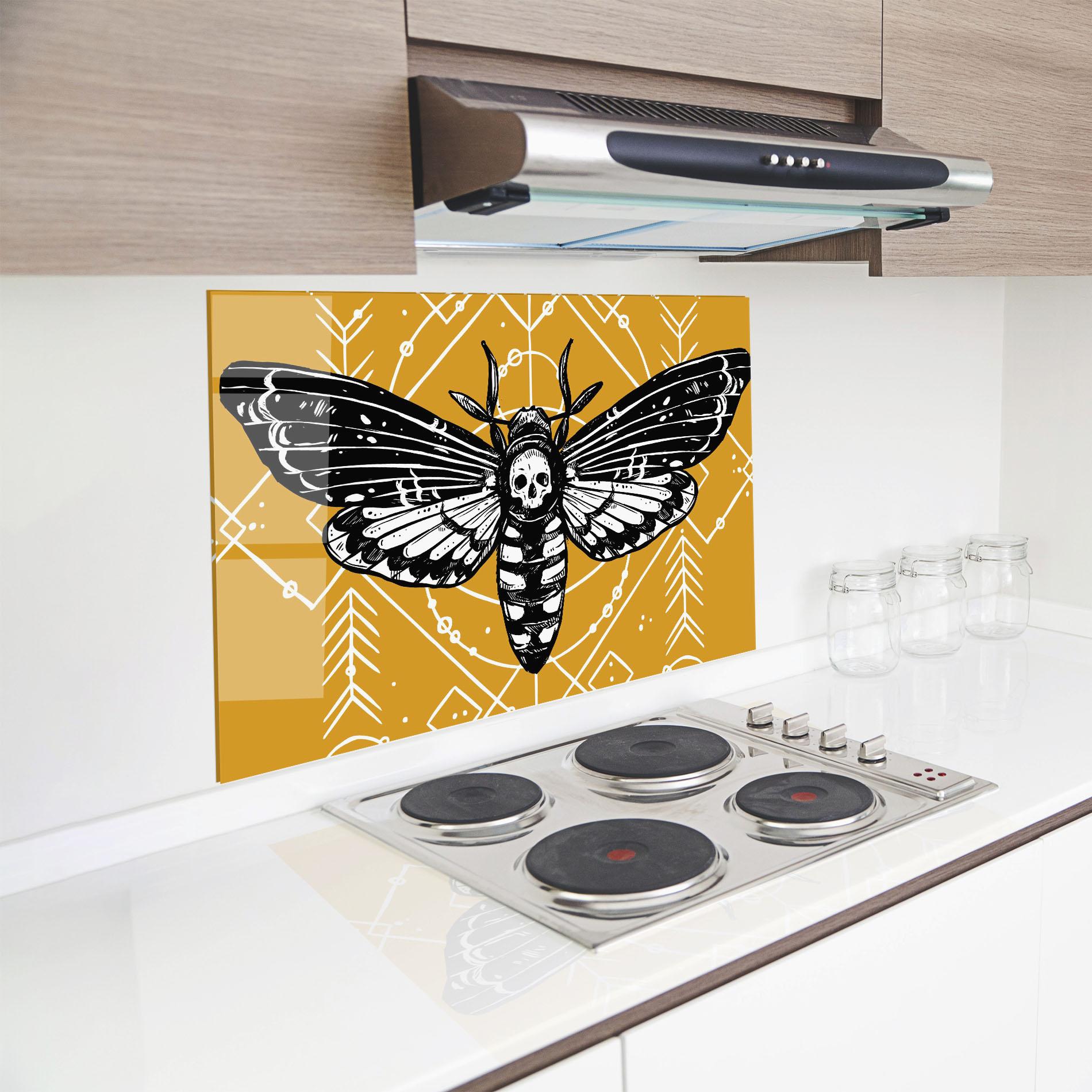 Küchenrückwand Glas Cool Art 03 mockup 8