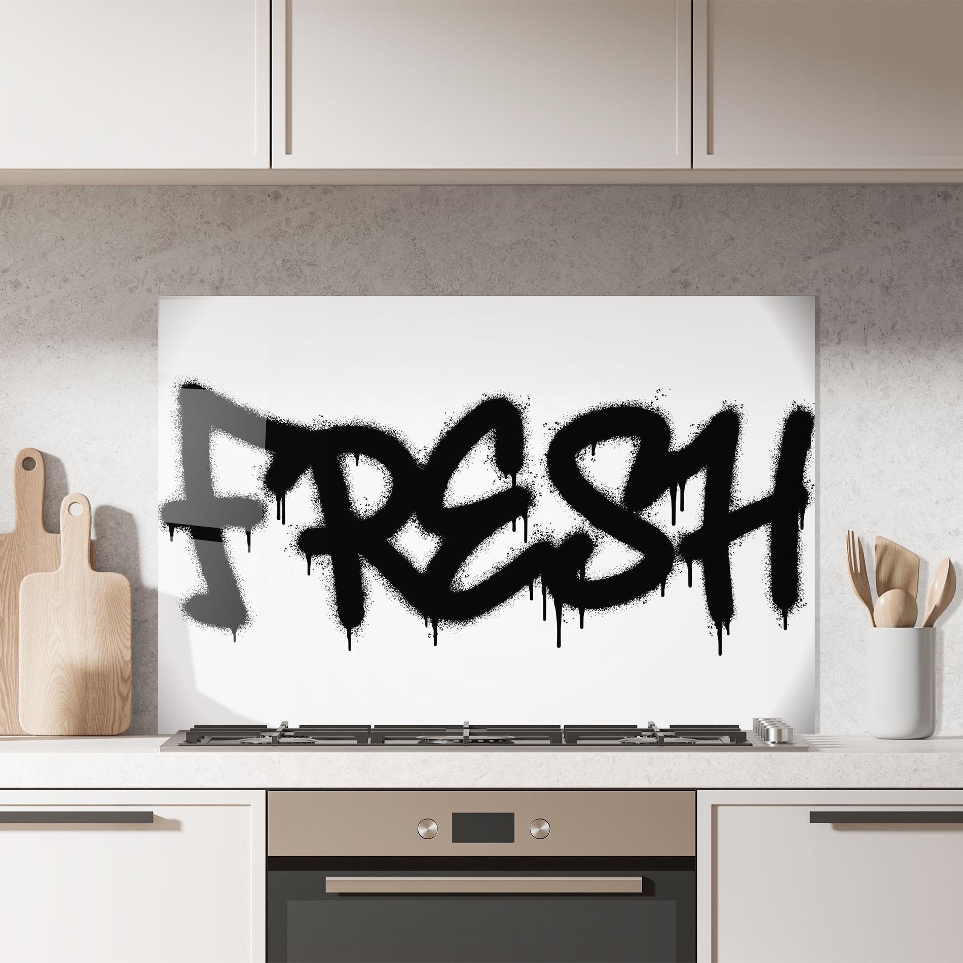 Küchenrückwand Glas Fresh Spray mockup 7
