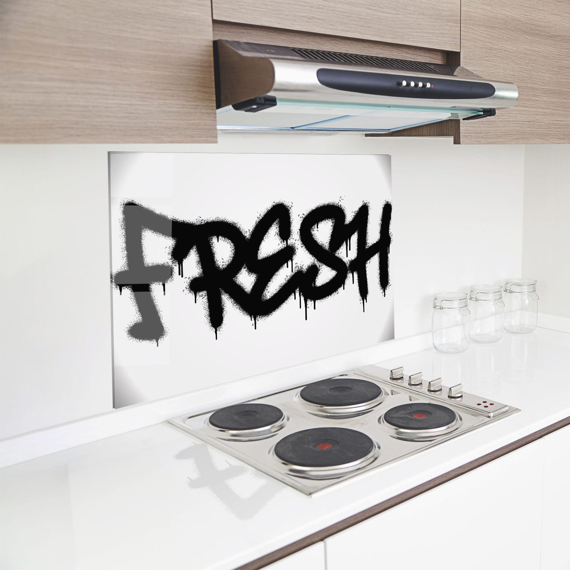 Küchenrückwand Glas Fresh Spray mockup 8
