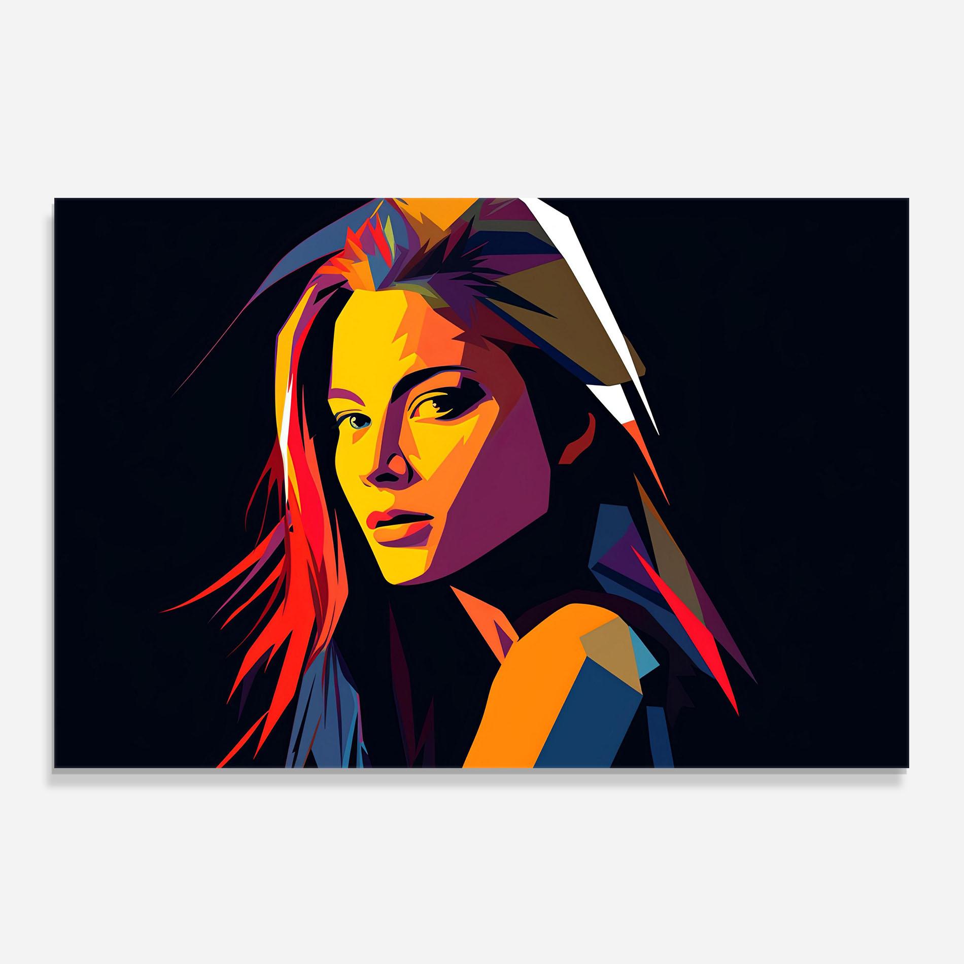 Küchenrückwand Glas Orange Pop Light mockup 0