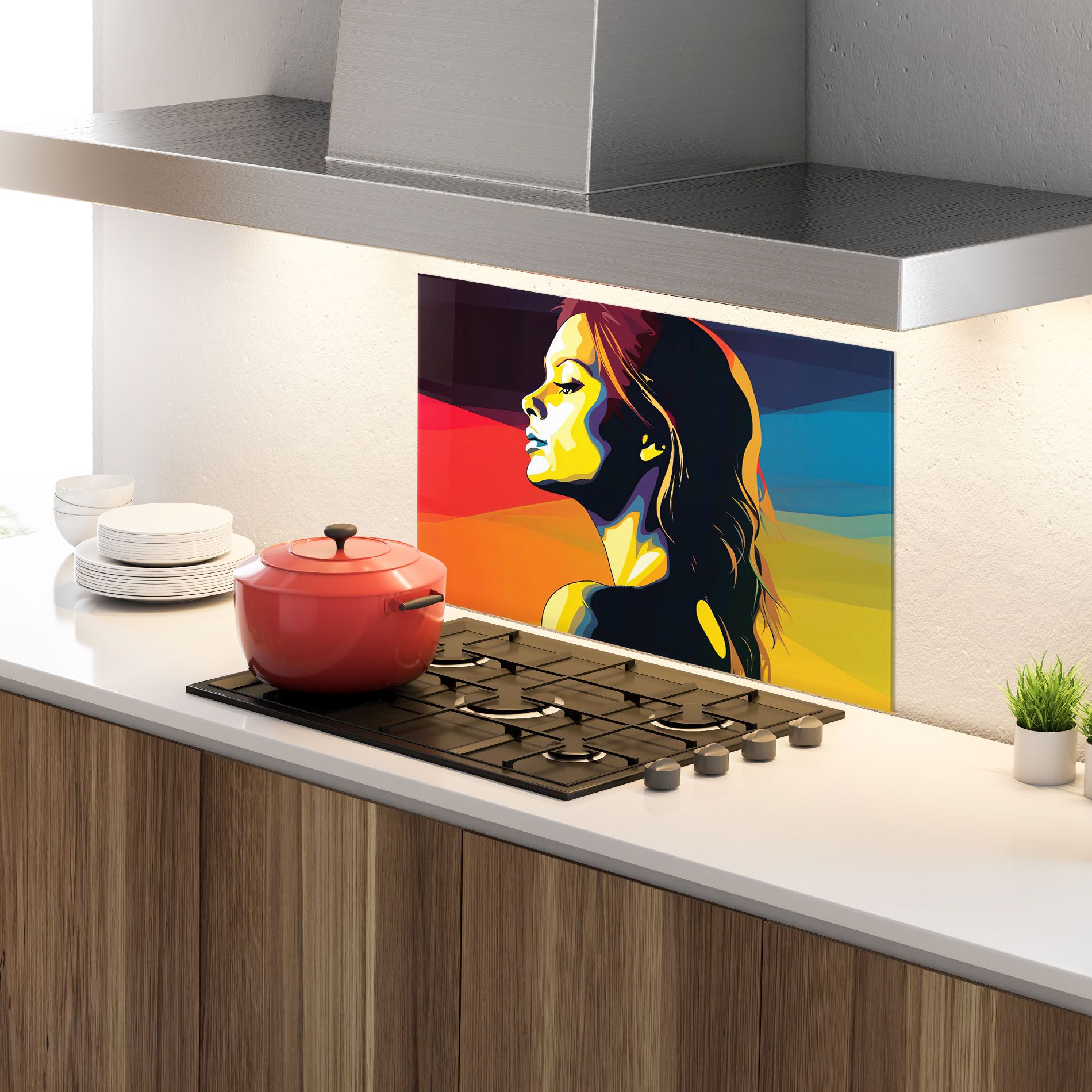 Yellow Light Pop Art mockup 4