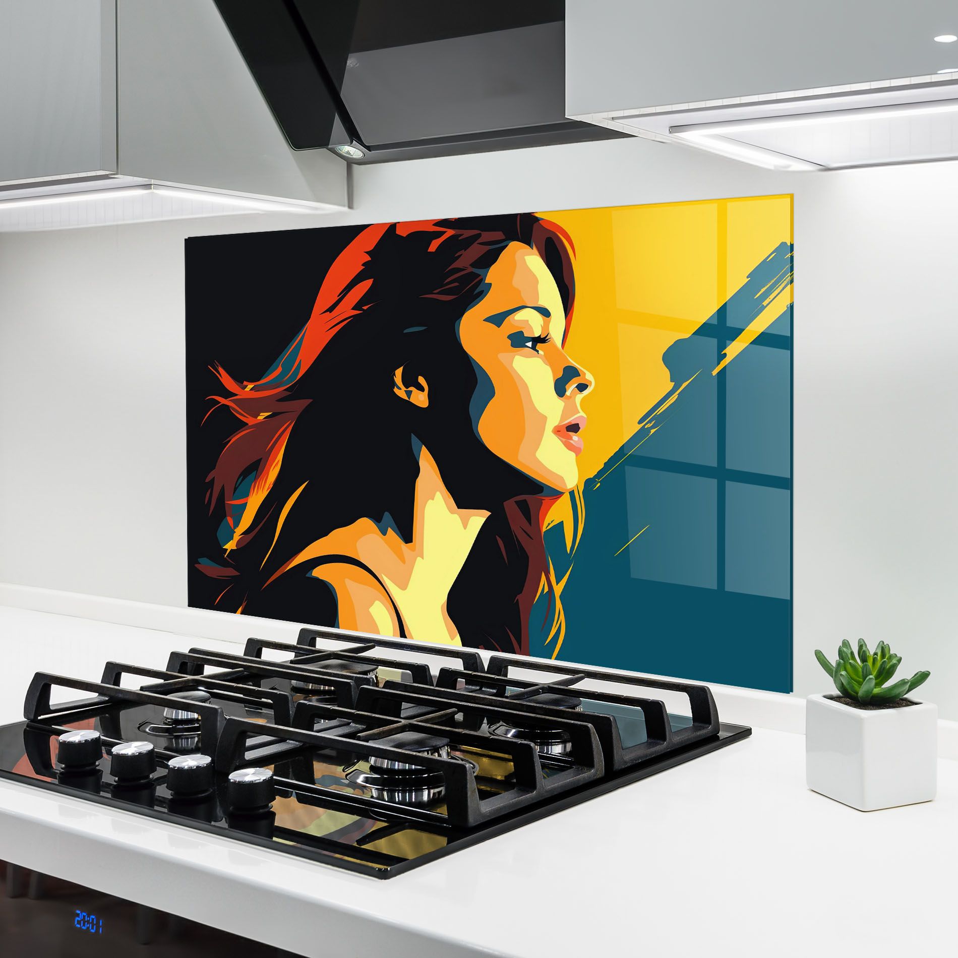 Blue Yellow Pop Art mockup 6