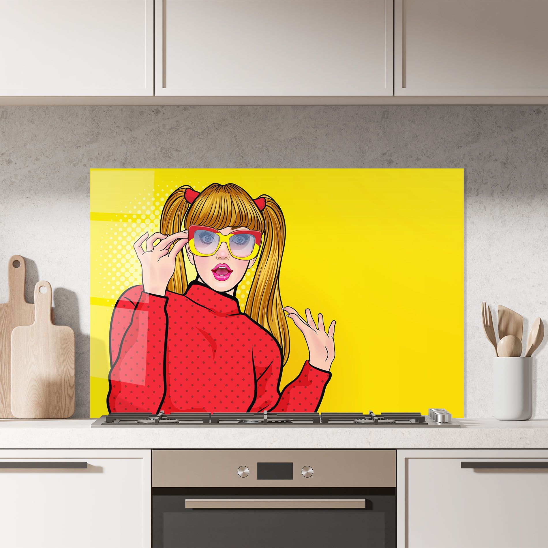 Pop Woman Surprised mockup 7
