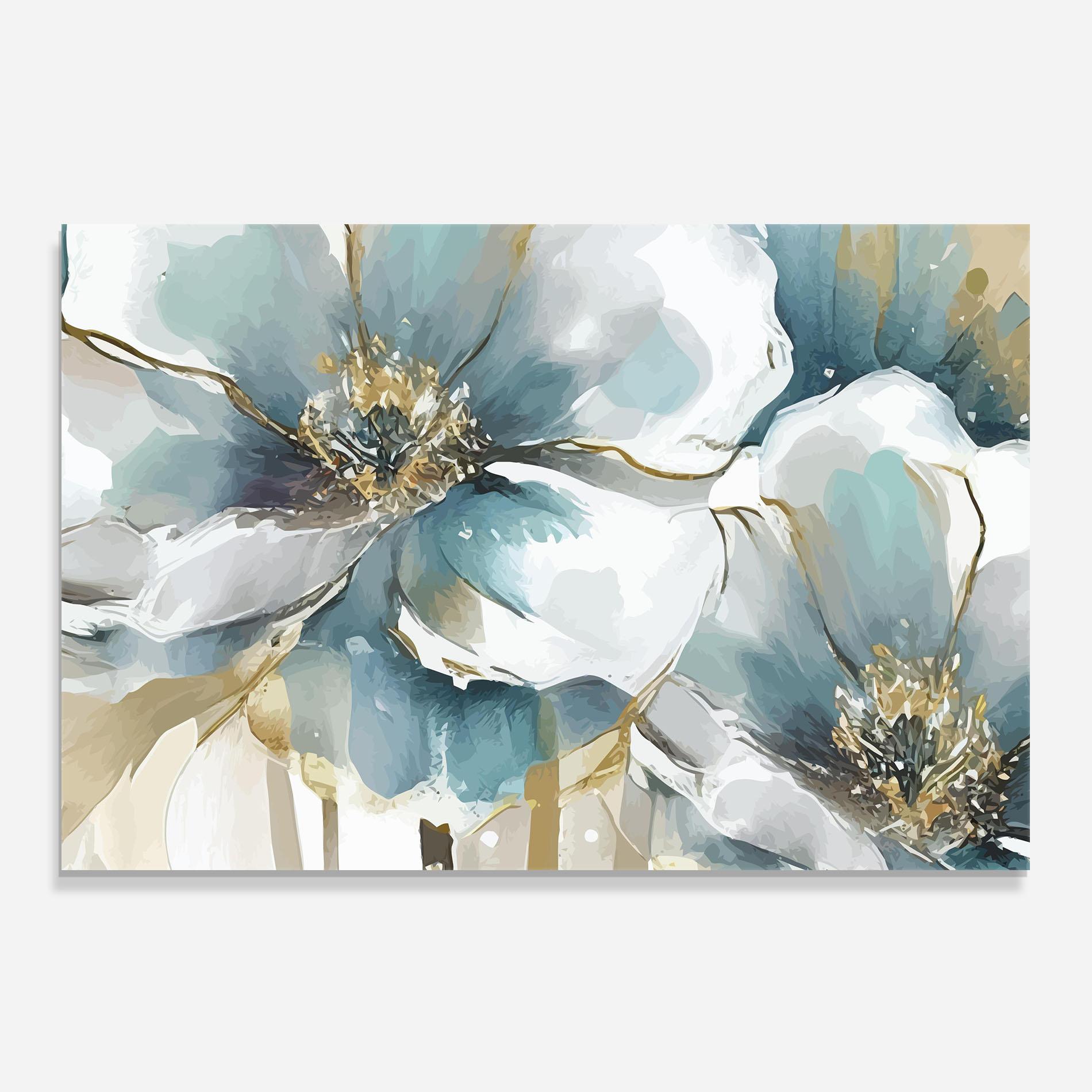 Küchenrückwand Glas Flower Mix Art mockup 0