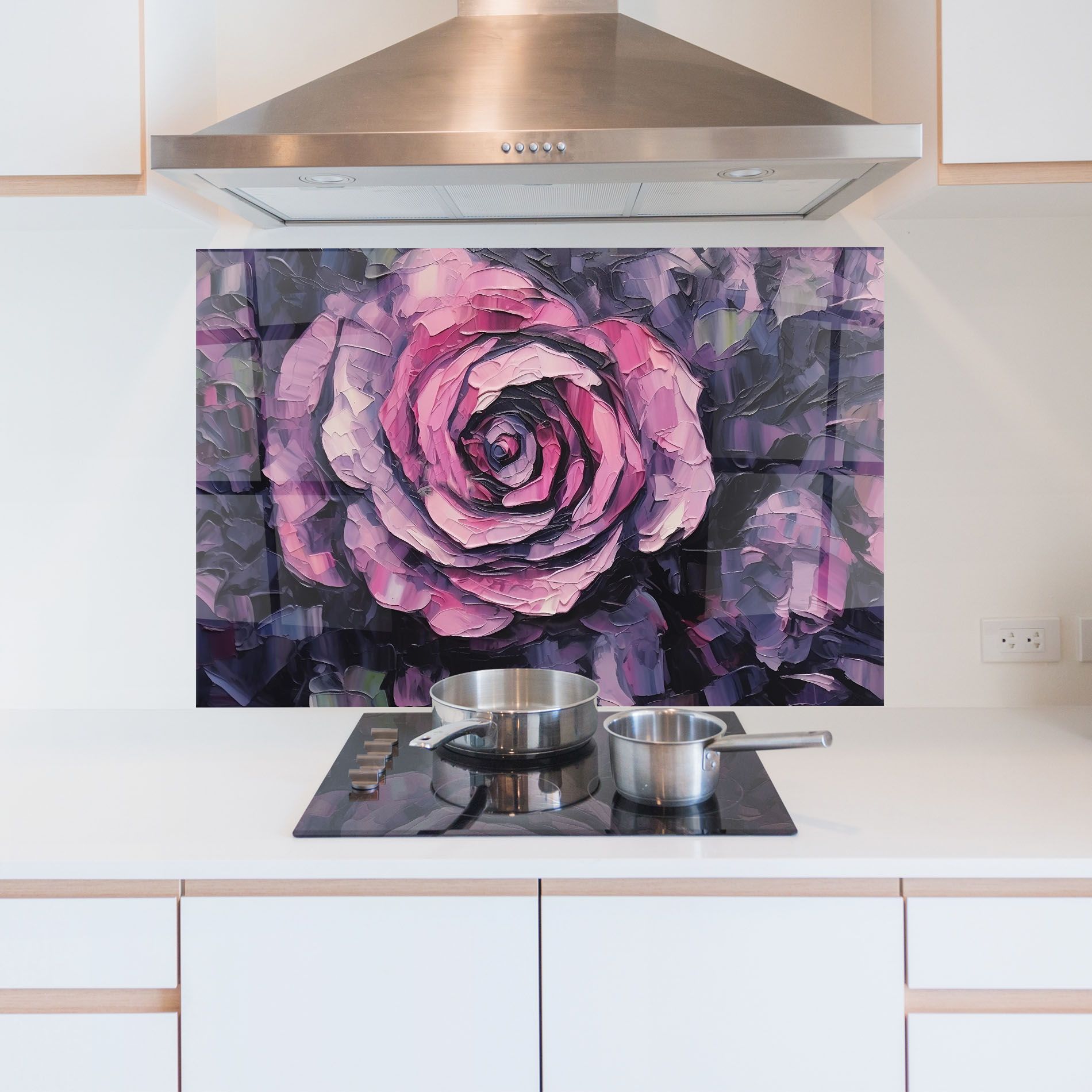 Pretty Purple Rose Art mockup 5