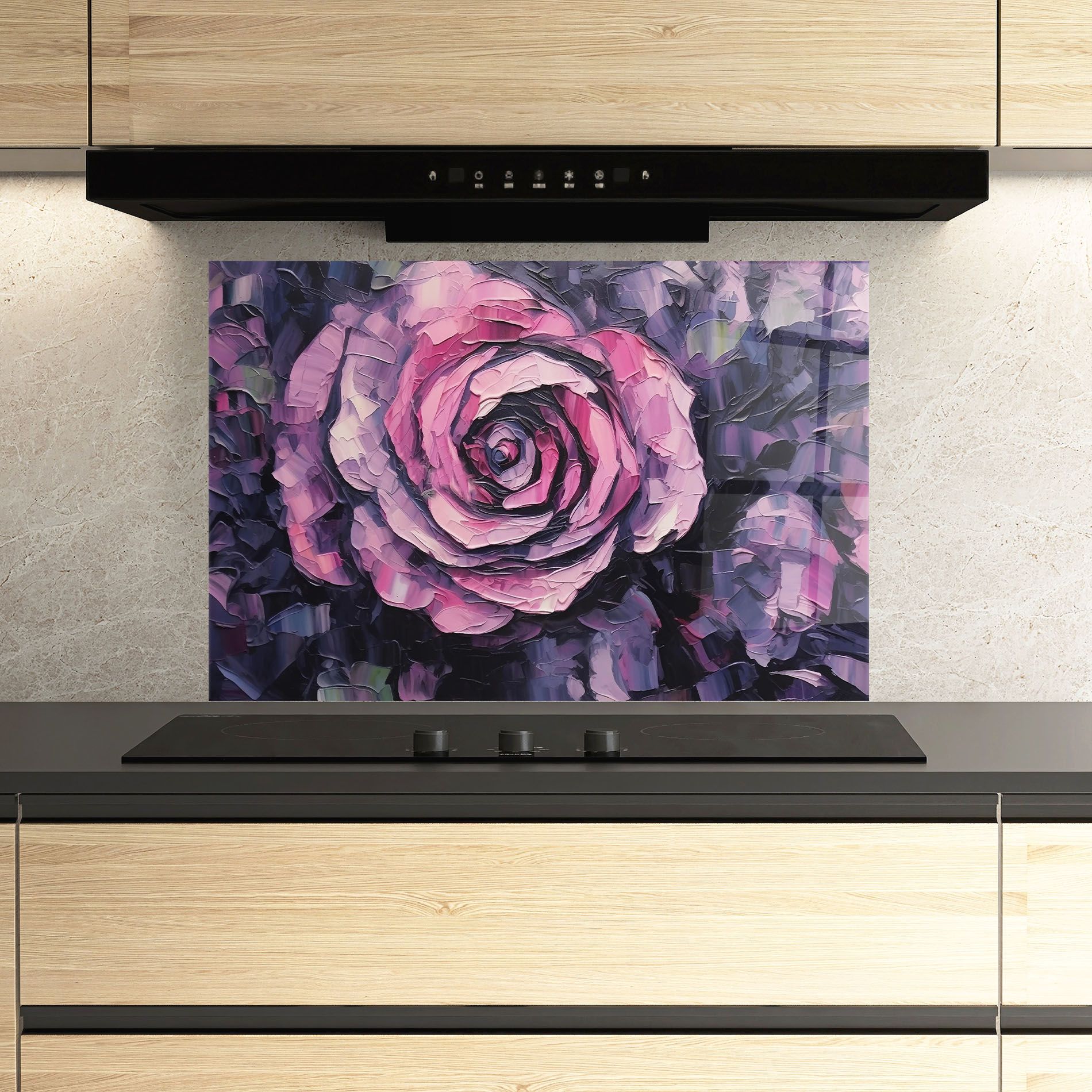 Pretty Purple Rose Art mockup 3