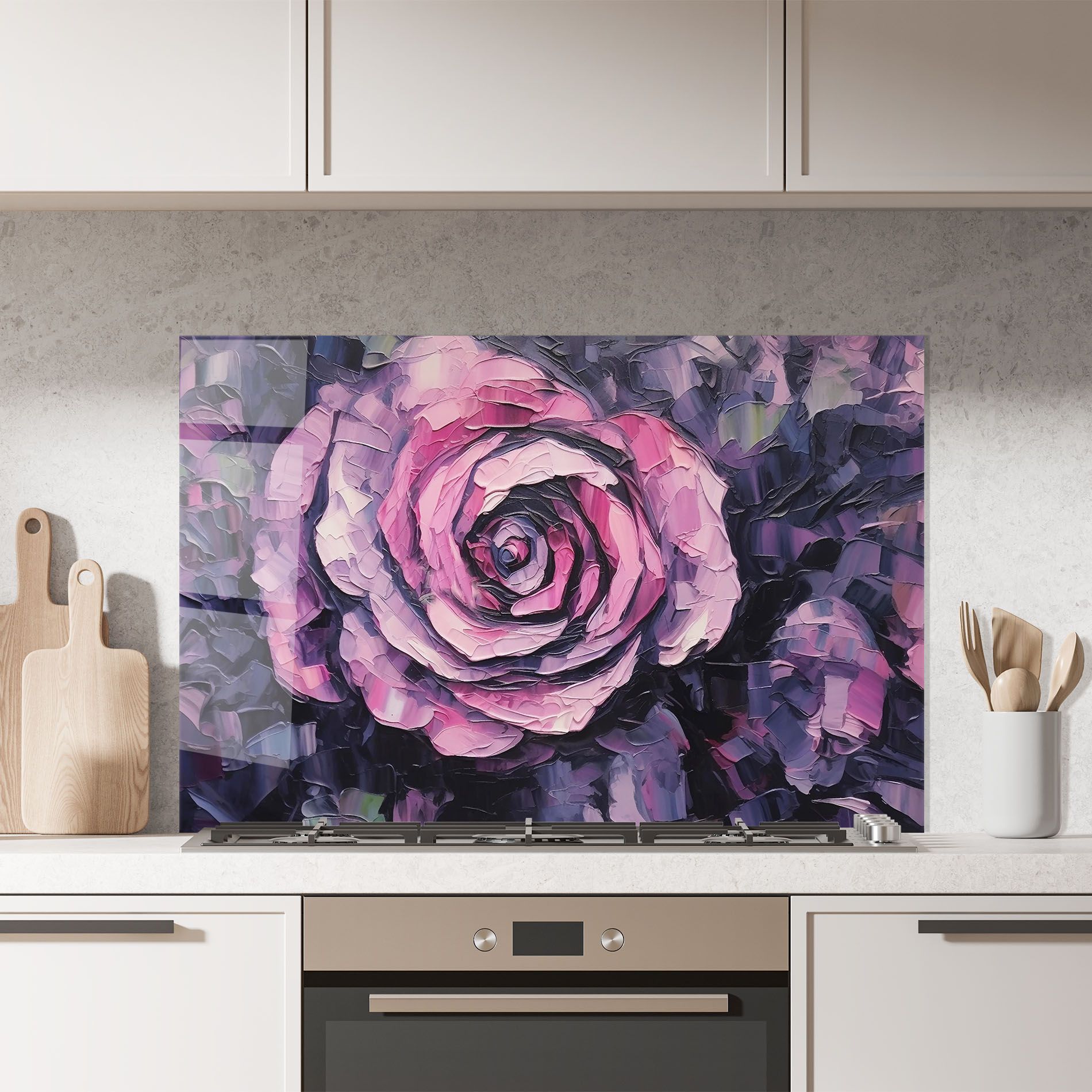 Pretty Purple Rose Art mockup 7