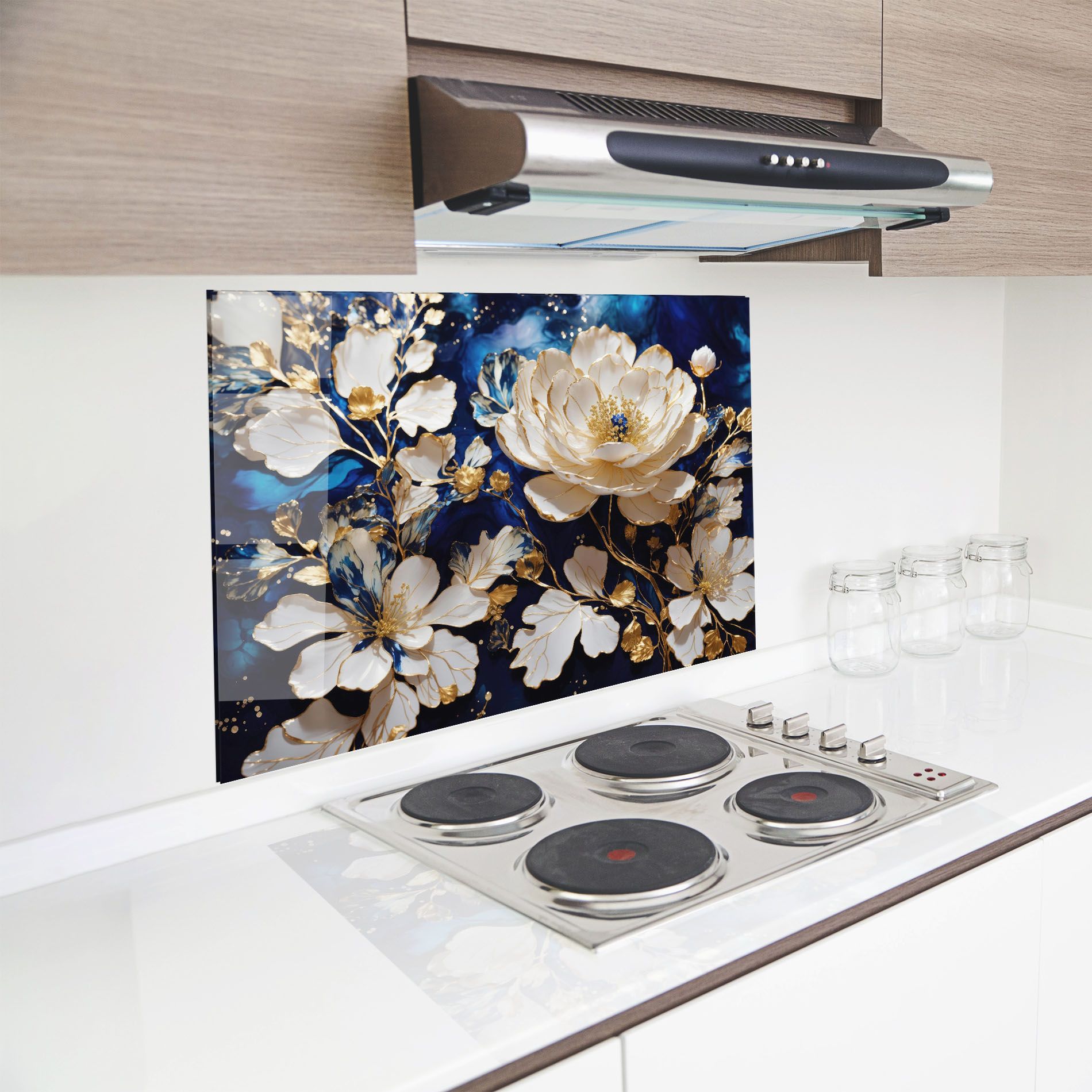 Beautiful Golden White Rose mockup 8