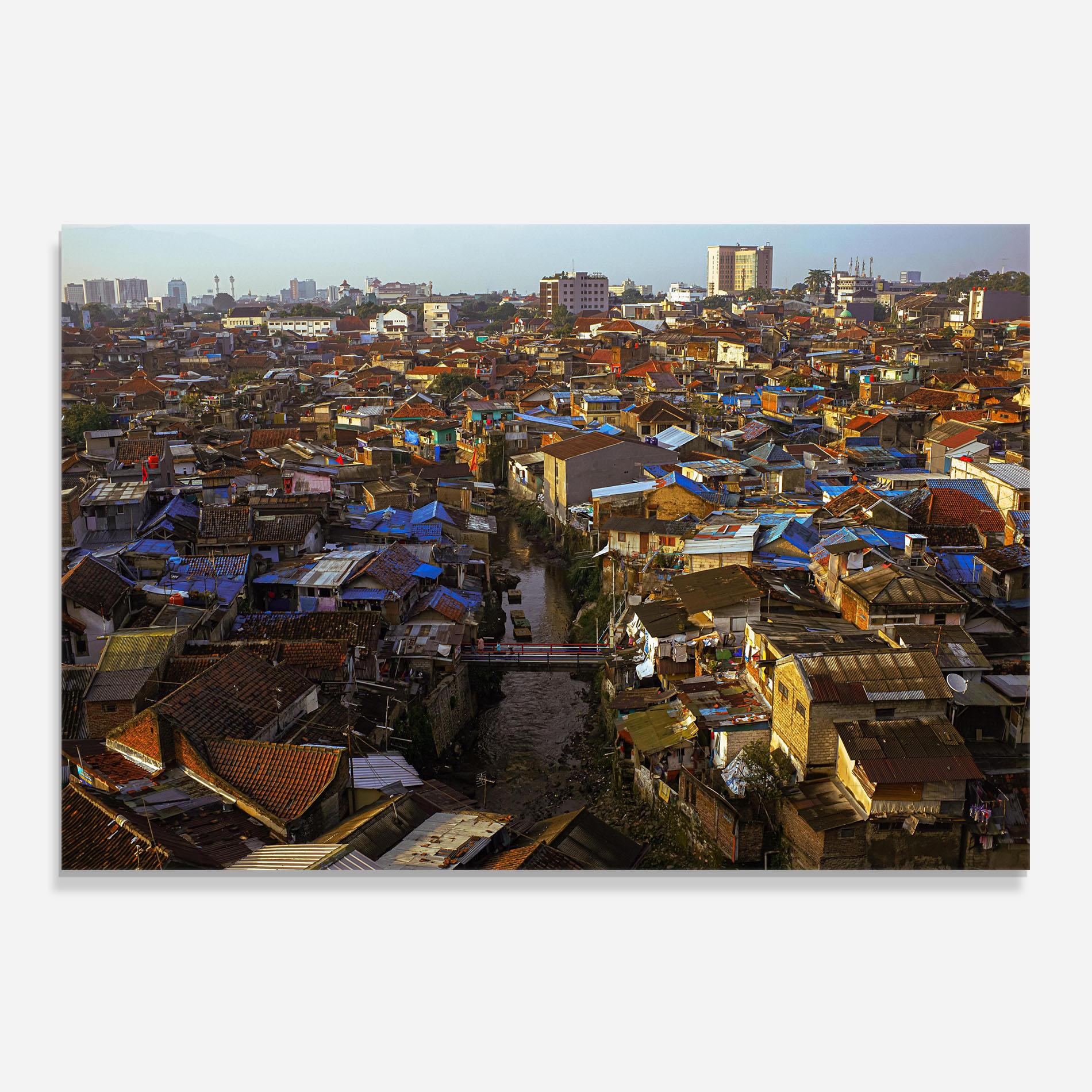 Küchenrückwand Glas Bandung Golden Hour mockup 0