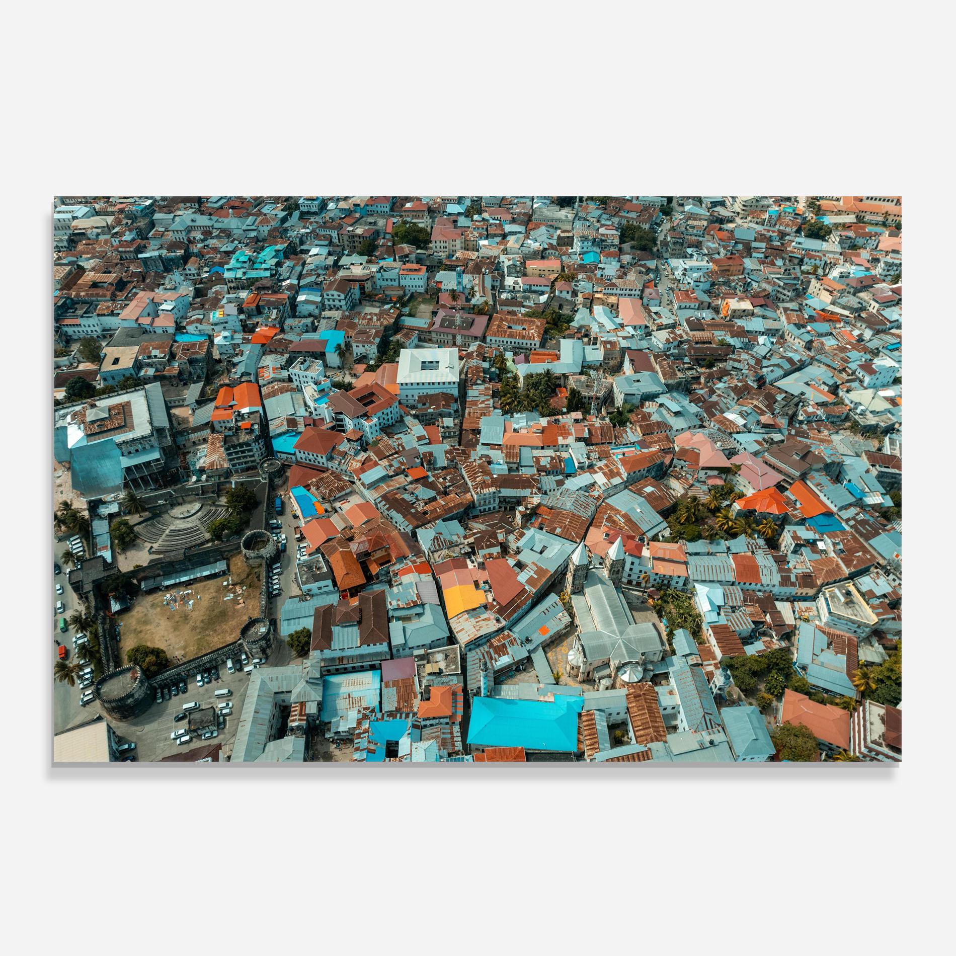 Küchenrückwand Glas Island View Tanzania mockup 0