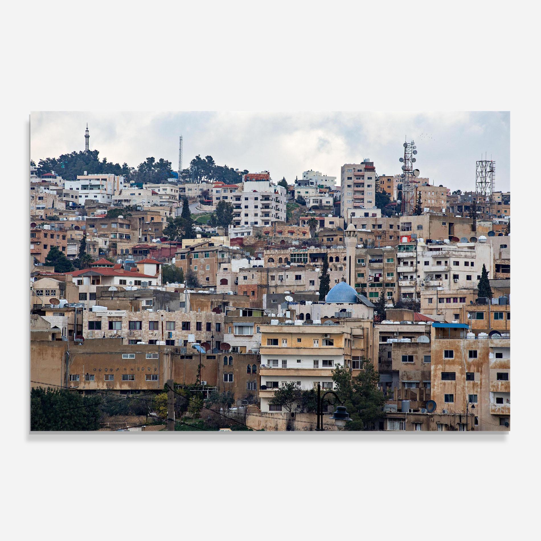 Küchenrückwand Glas Jersh Modern Town mockup 0