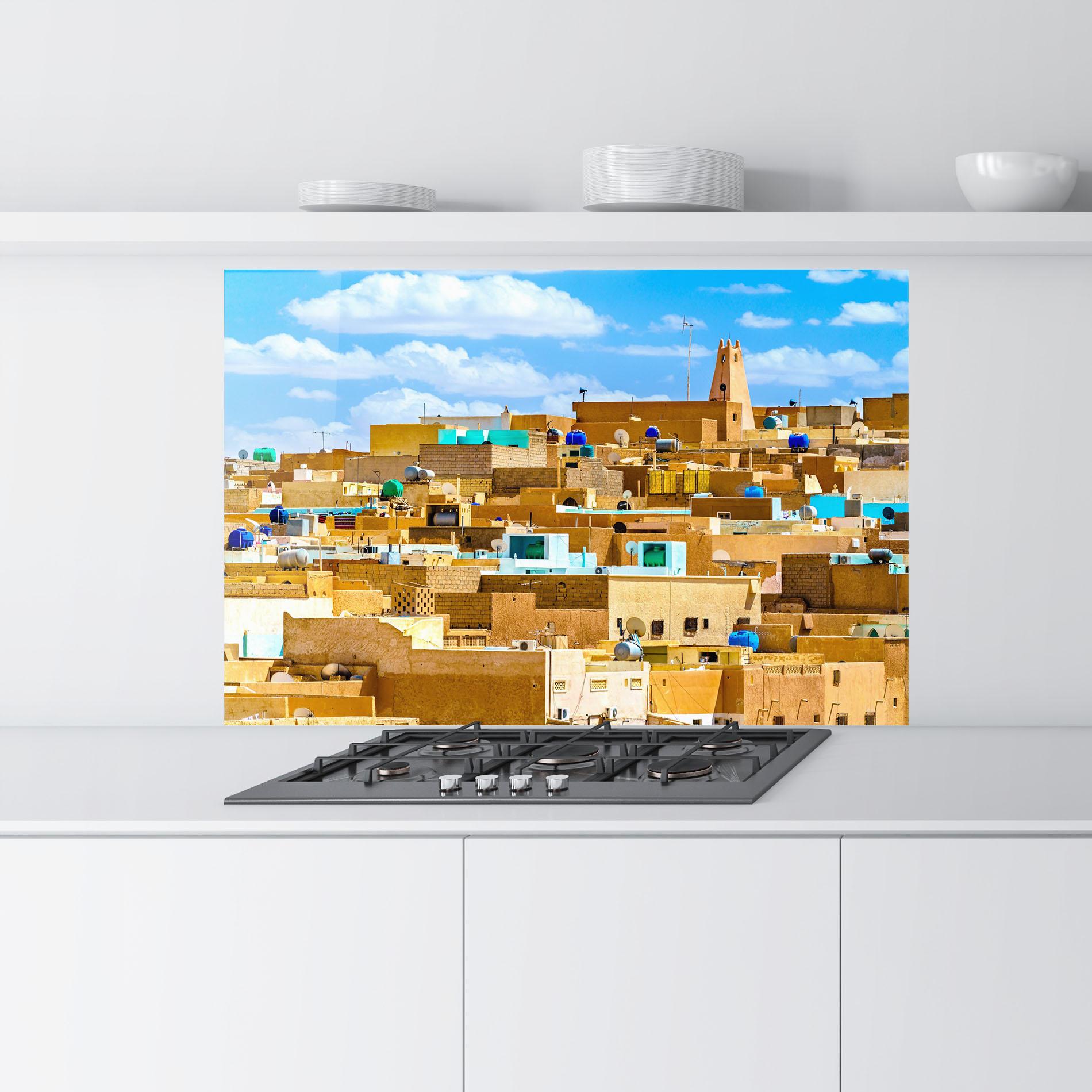 Küchenrückwand Glas Atteuf Ancient Town mockup 9