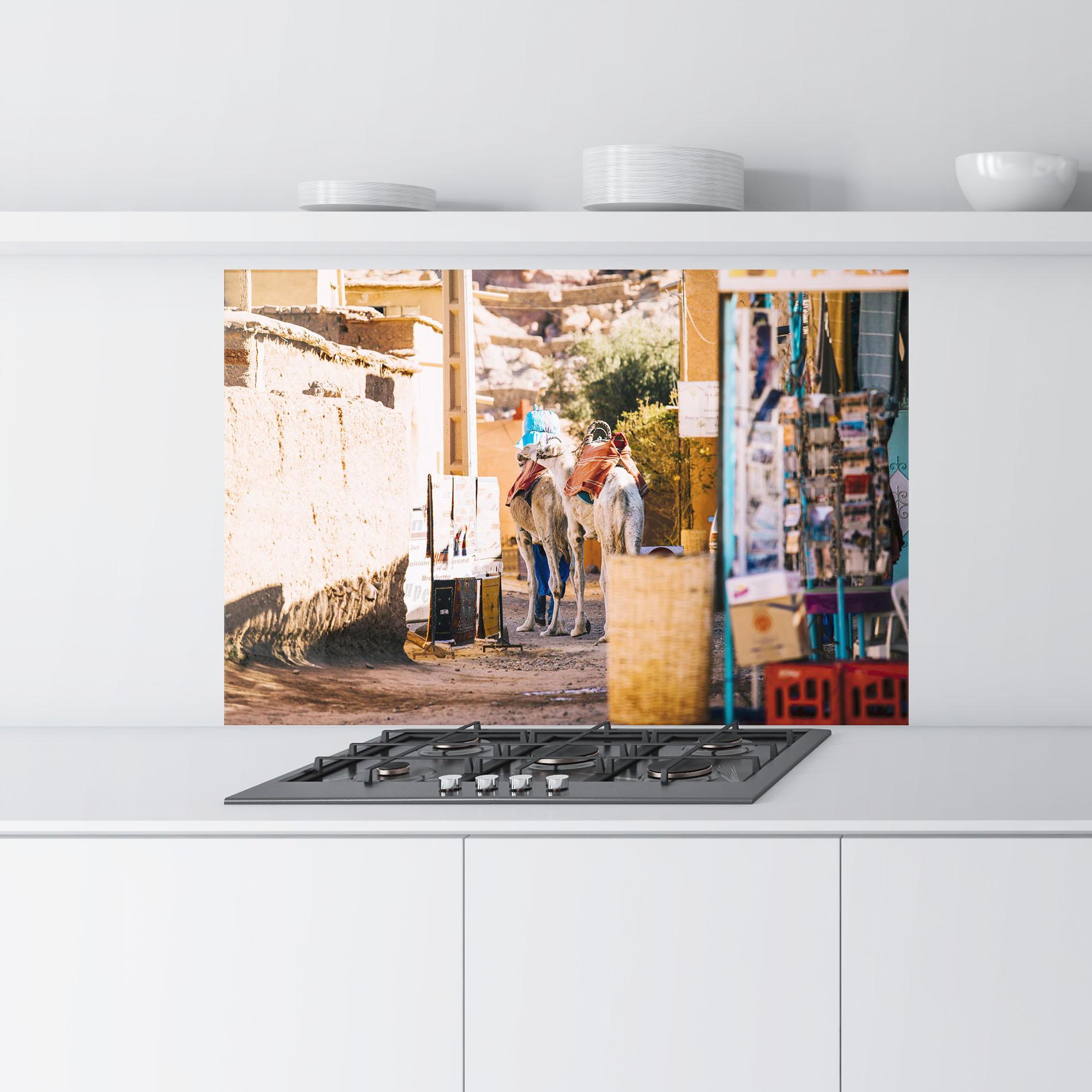 Küchenrückwand Glas Marrakesh mockup 9