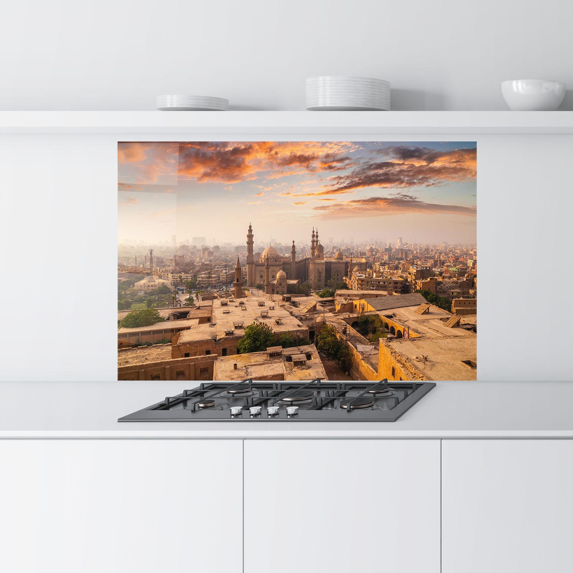 Küchenrückwand Glas Mosque Madrasa mockup 9