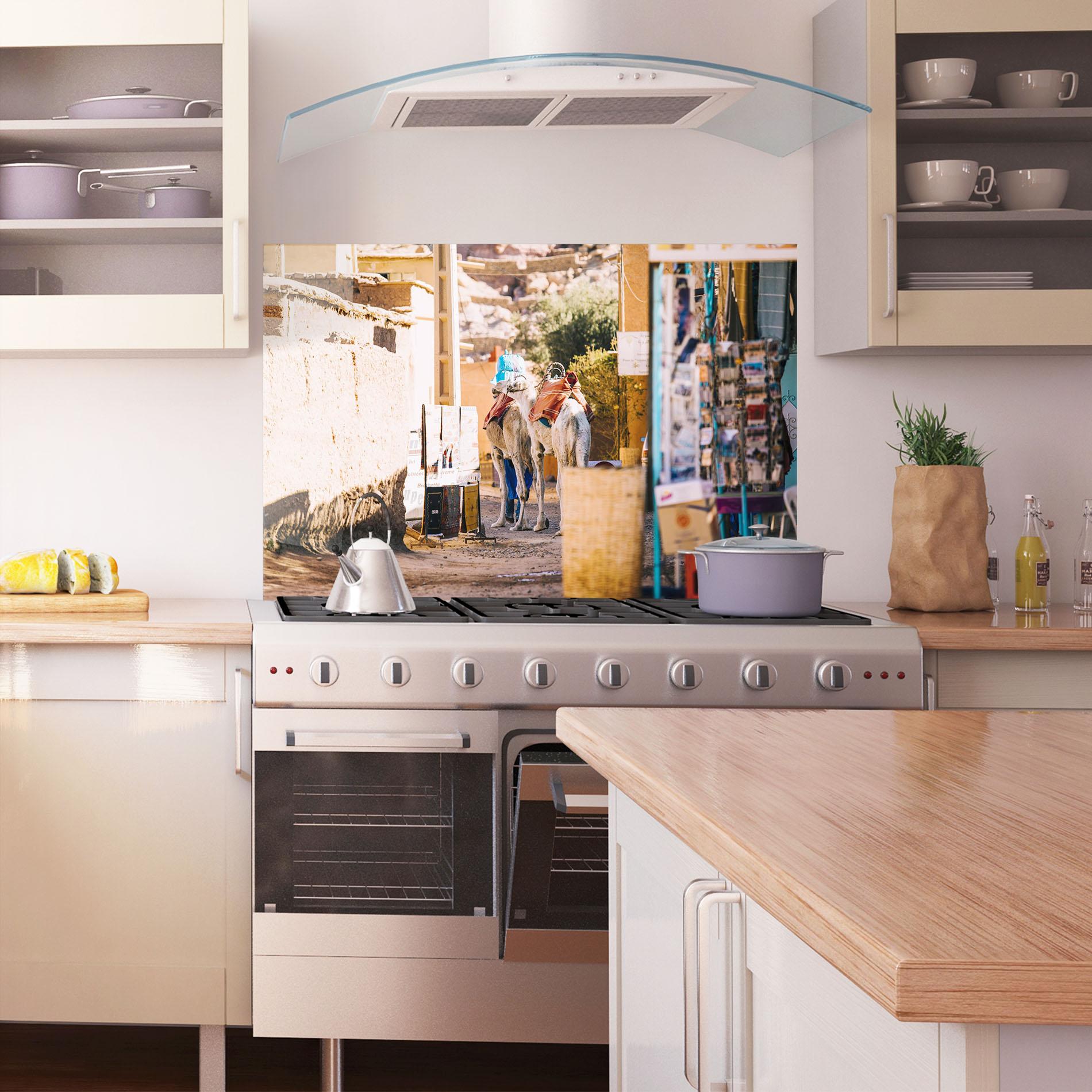 Küchenrückwand Glas Marrakesh mockup 1