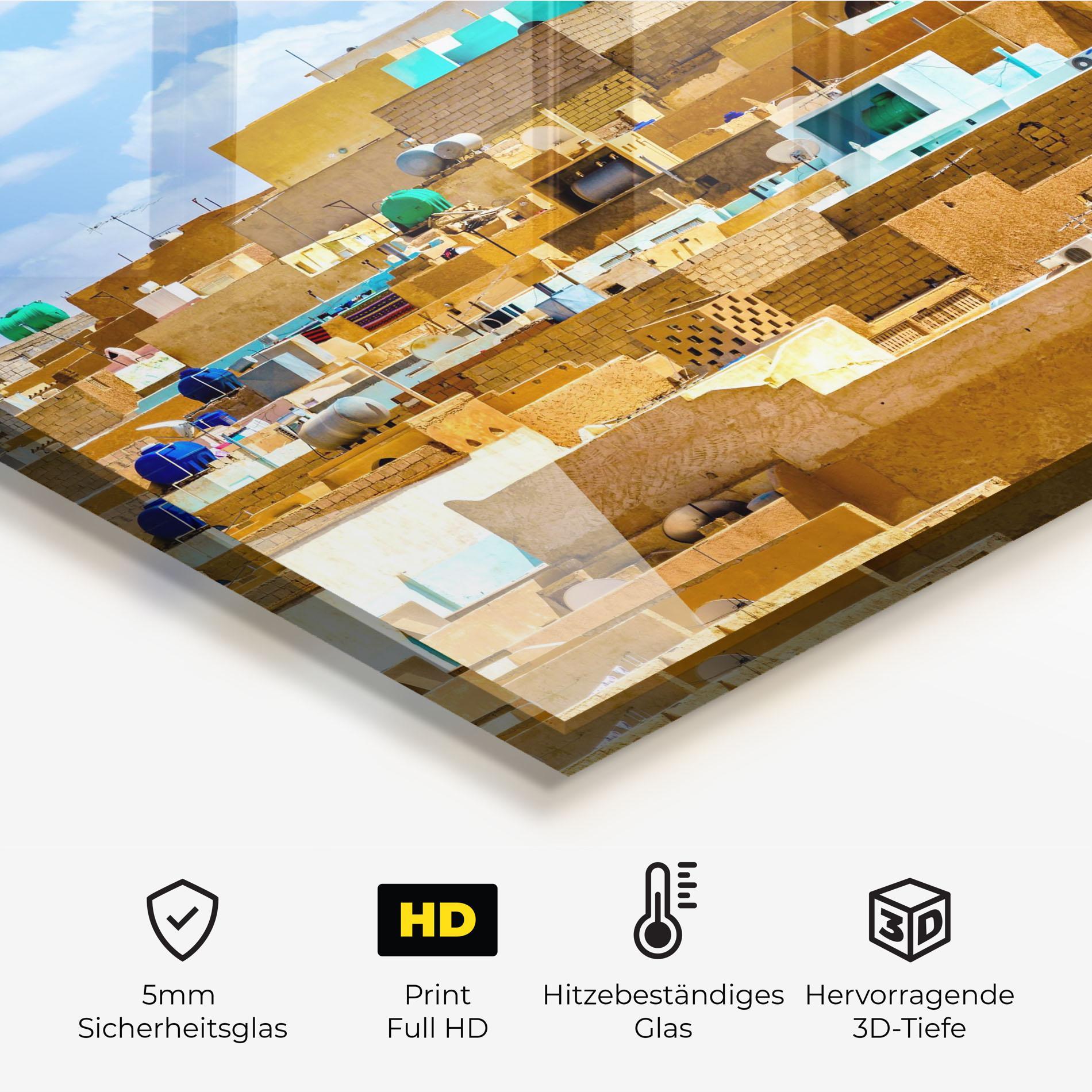 Küchenrückwand Glas Atteuf Ancient Town mockup 2