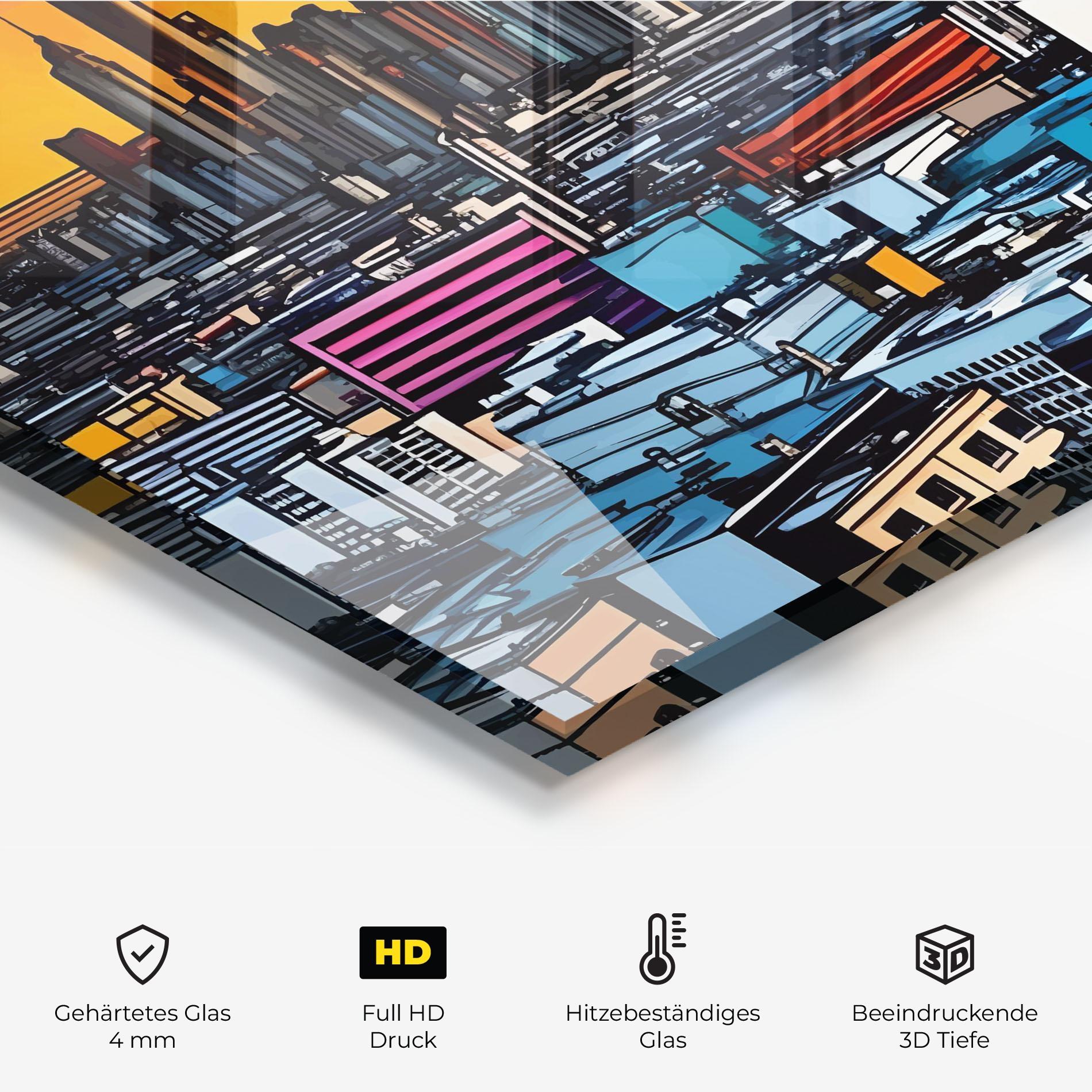 Küchenrückwand Glas African Skyline mockup 2