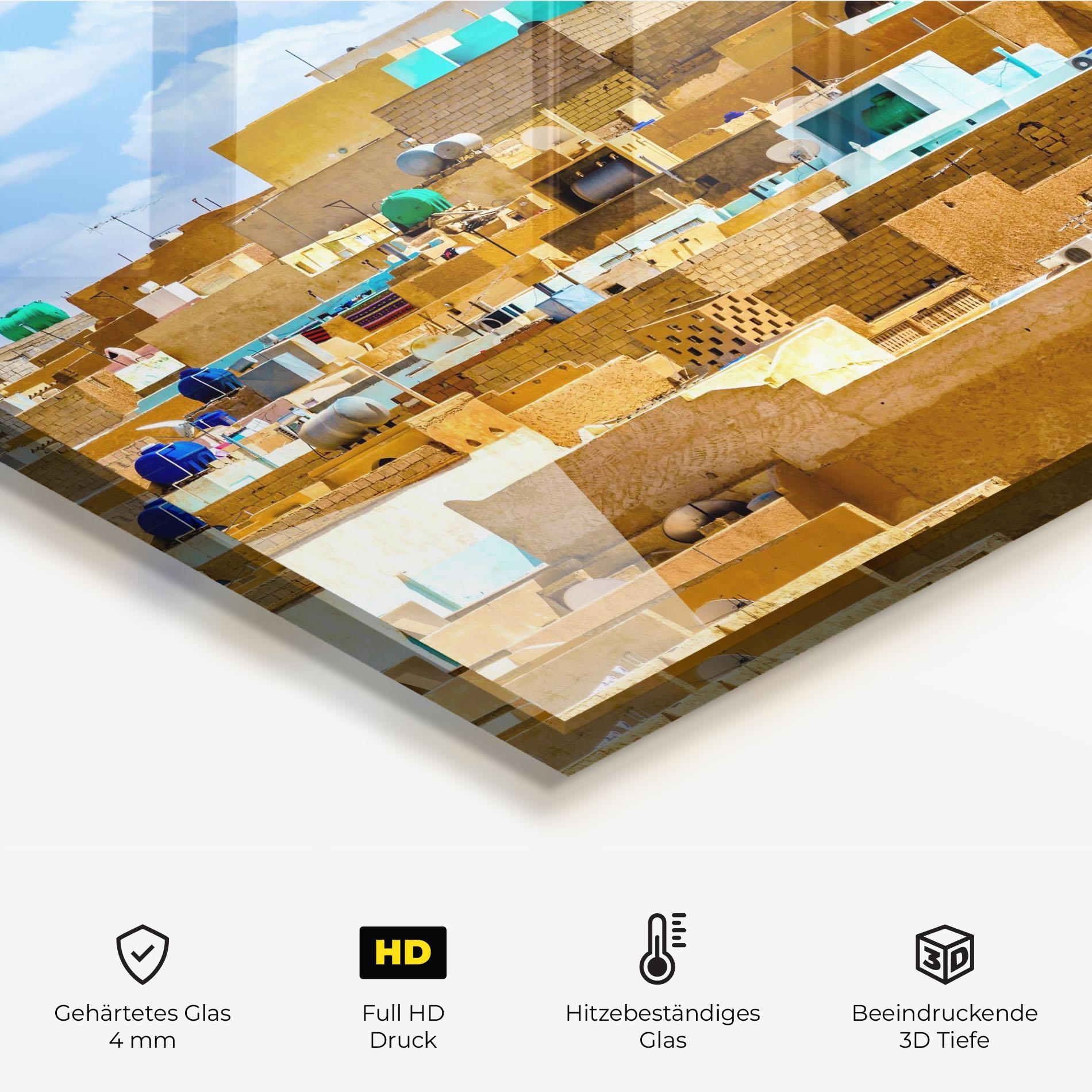 Küchenrückwand Glas Atteuf Ancient Town mockup 2