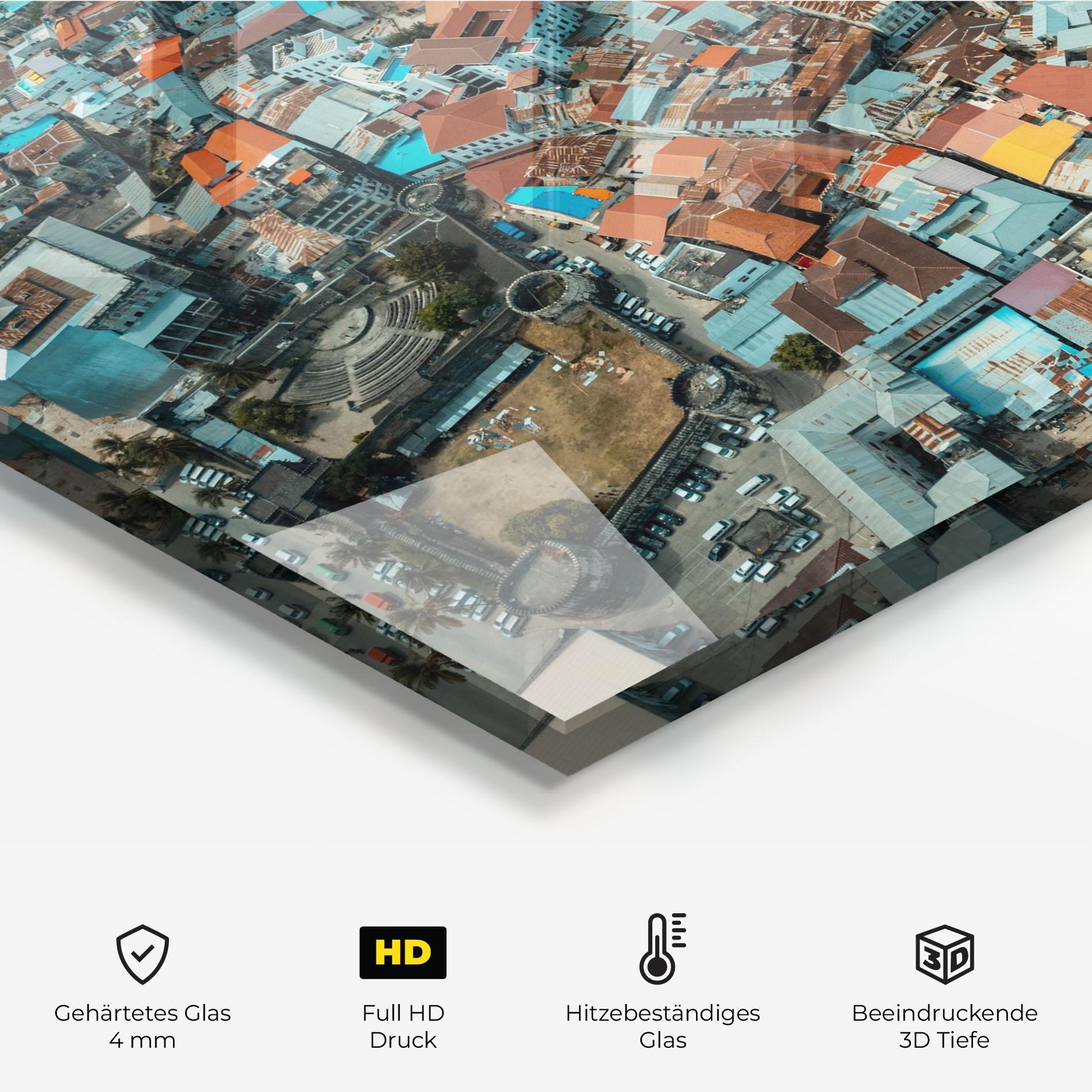 Küchenrückwand Glas Island View Tanzania mockup 2