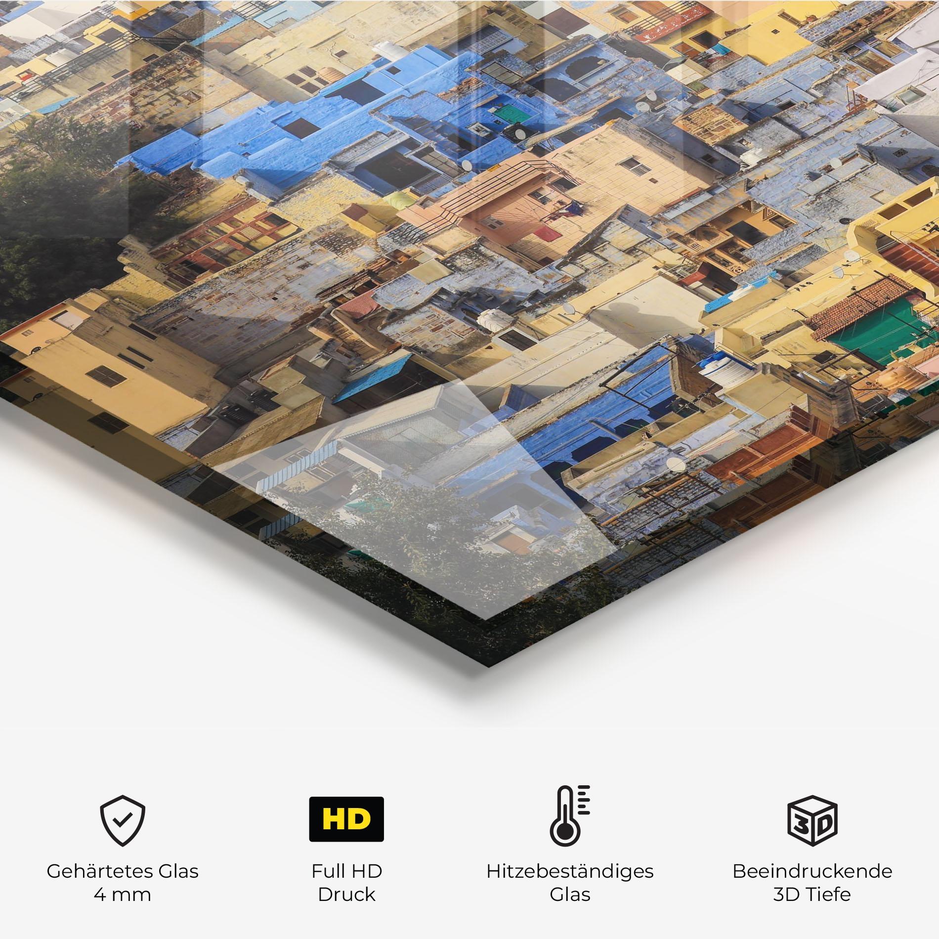 Küchenrückwand Glas Rajasthan View India mockup 2