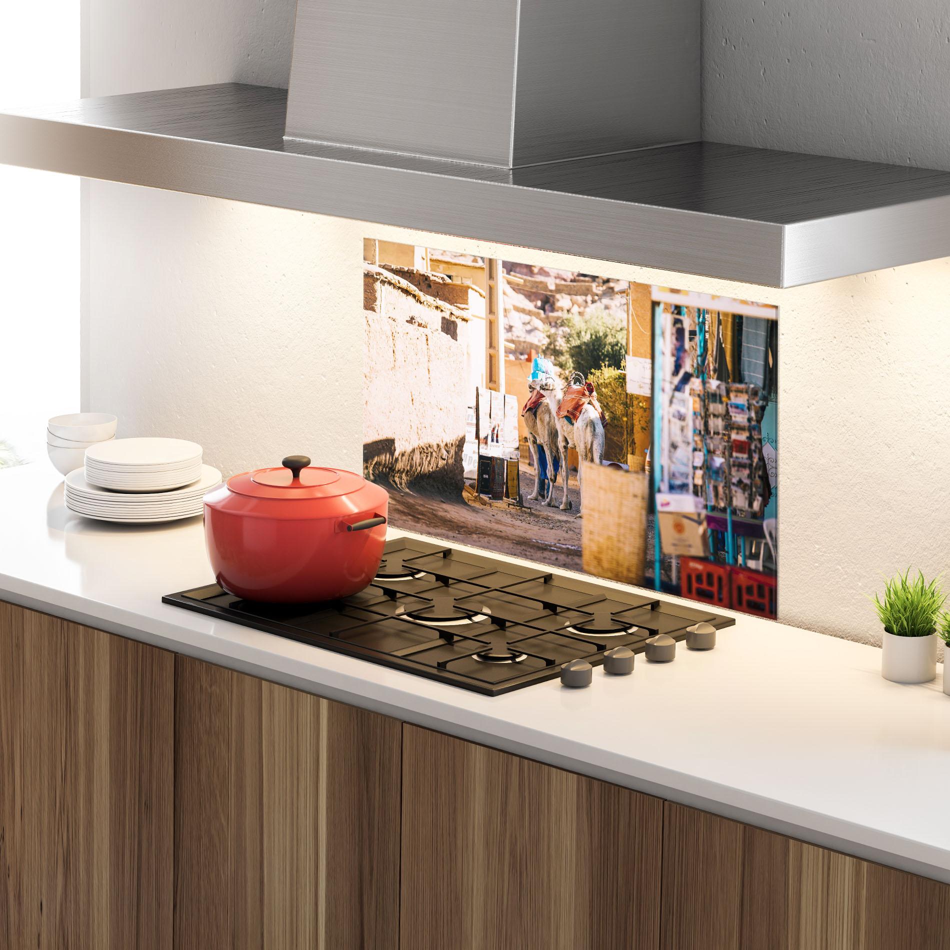 Küchenrückwand Glas Marrakesh mockup 4