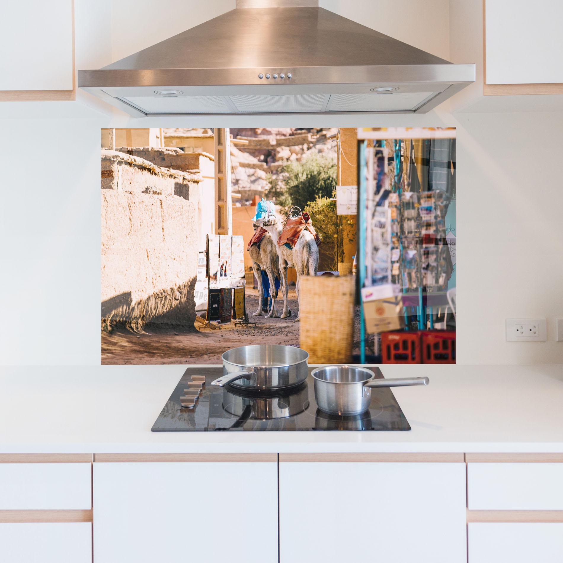 Küchenrückwand Glas Marrakesh mockup 5