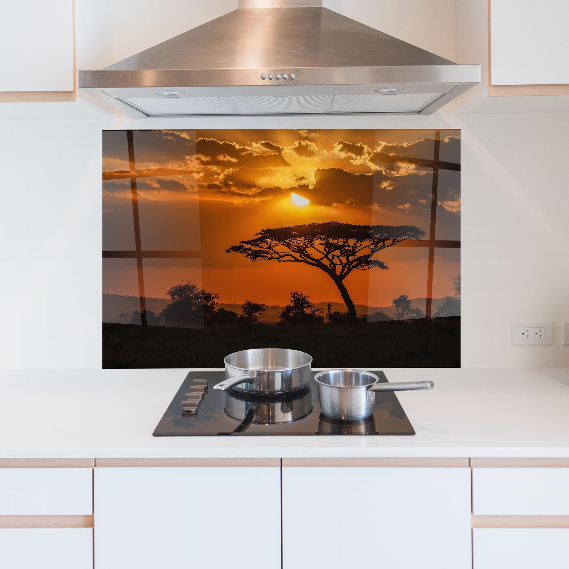 Küchenrückwand Glas Mesmerizing View mockup 5