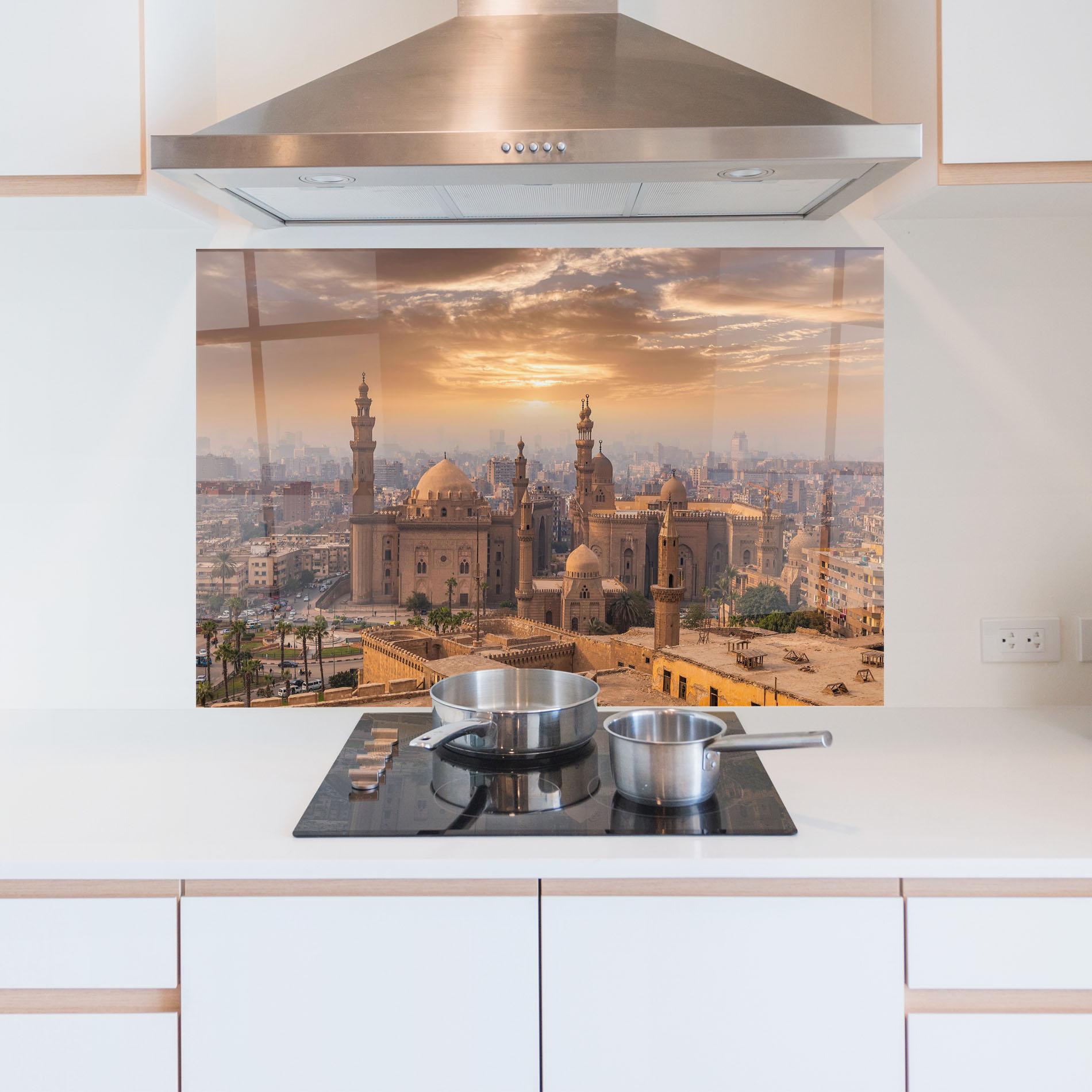 Küchenrückwand Glas Mosque Madrasa View mockup 5