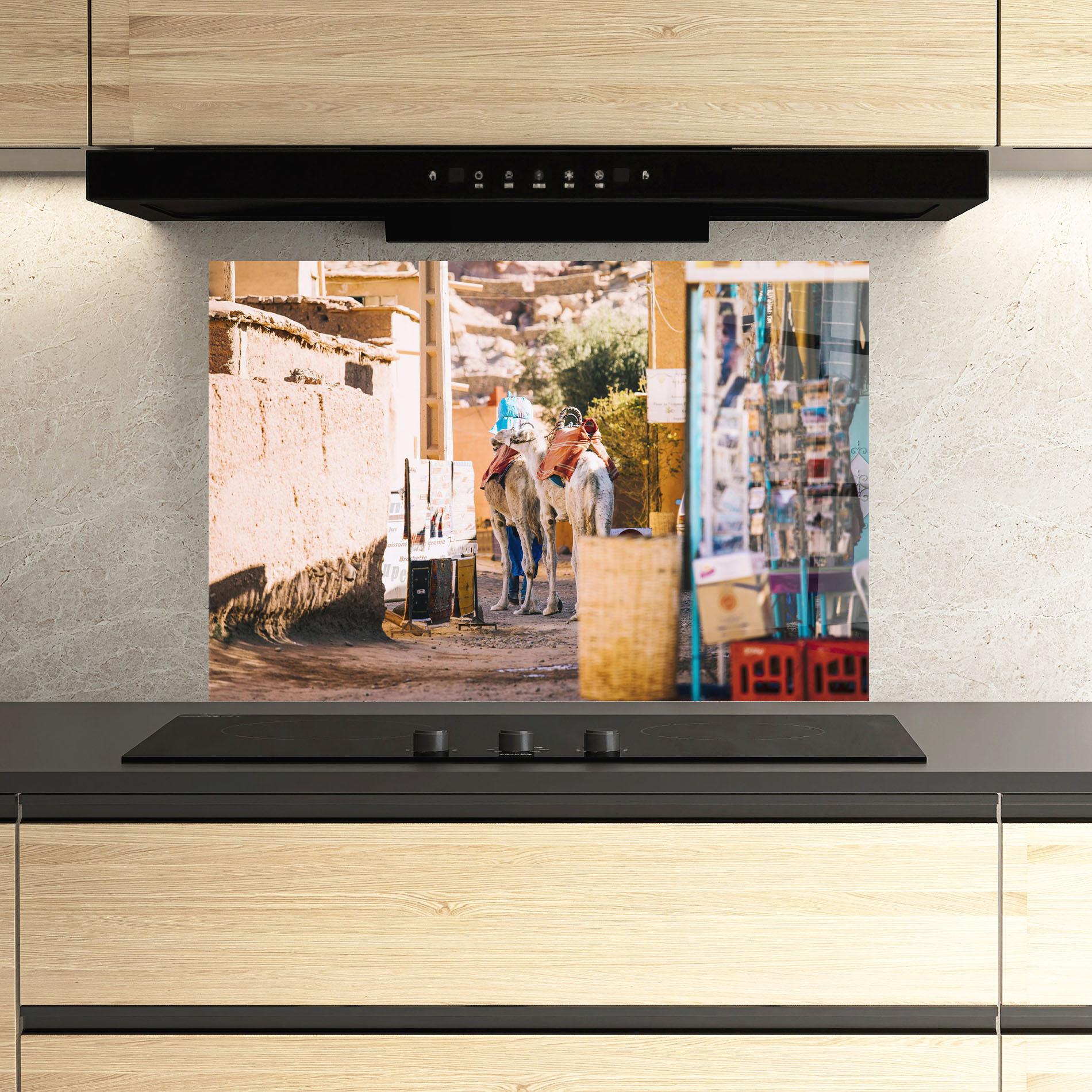 Küchenrückwand Glas Marrakesh mockup 3