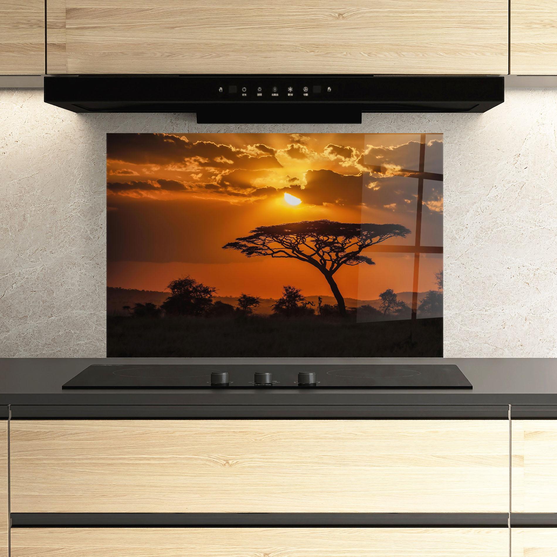 Küchenrückwand Glas Mesmerizing View mockup 3